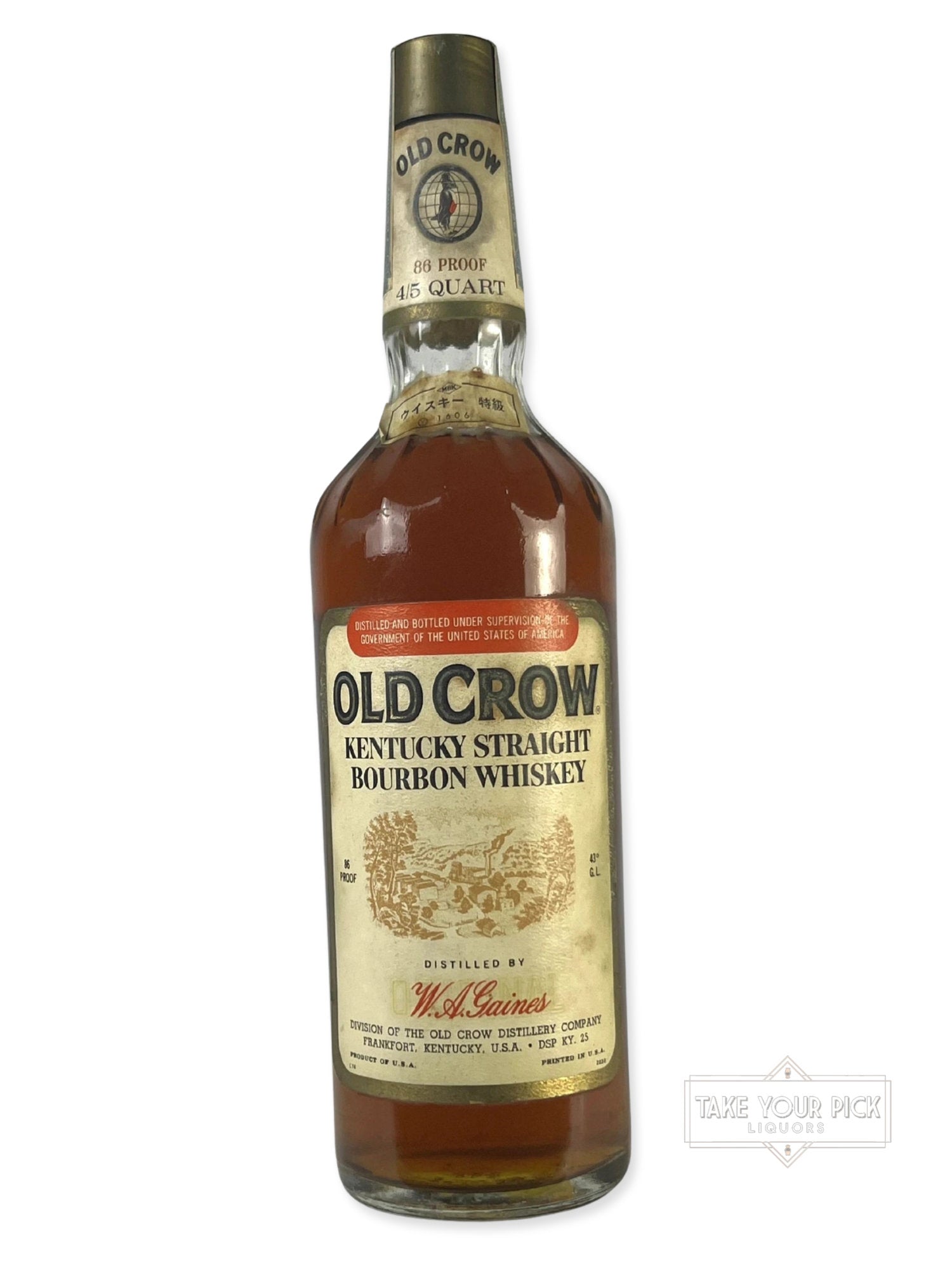 Old Crow 1974 86pf. 4/5 Quart