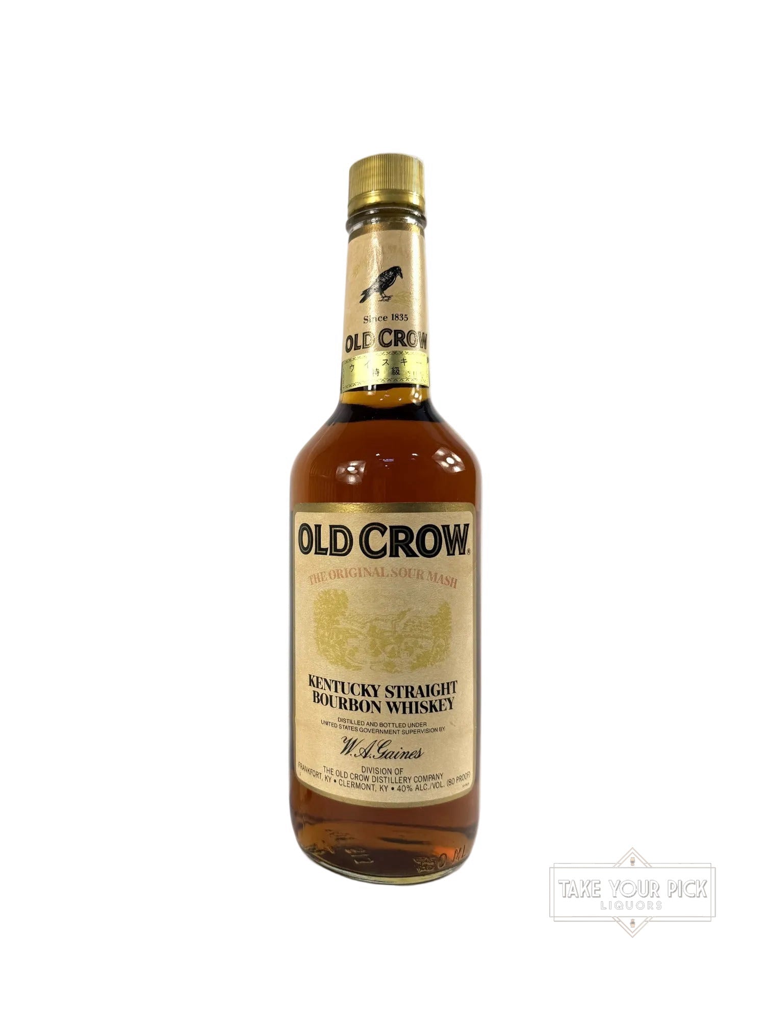 Old Crow Bourbon 80pf. 1988 (National Distillers) - 80 Proof