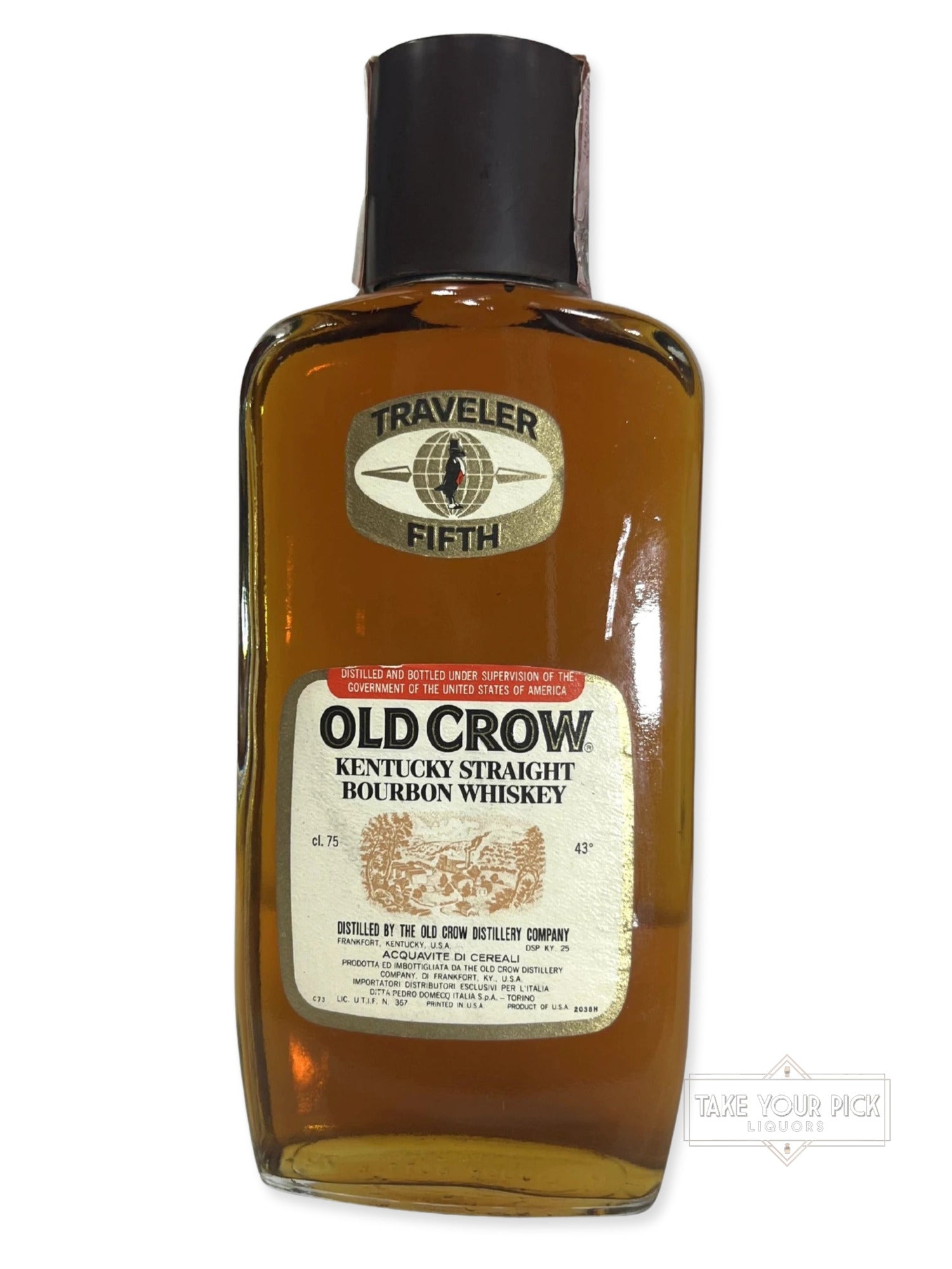 Old Crow Traveler's Fifth 1973
