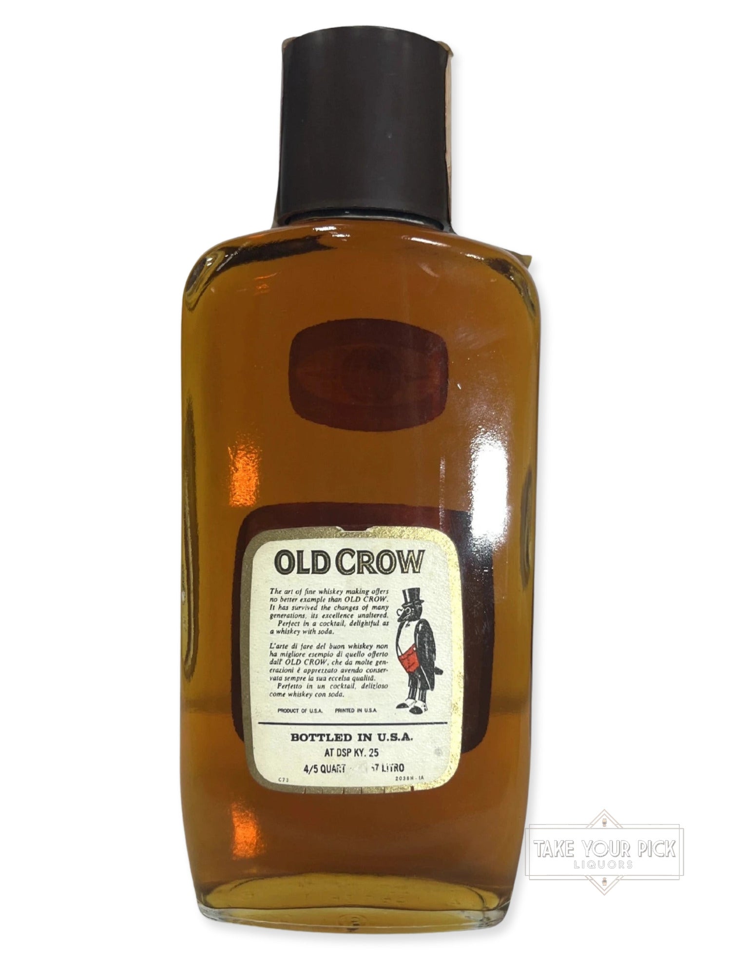 Old Crow Traveler's Fifth 1973