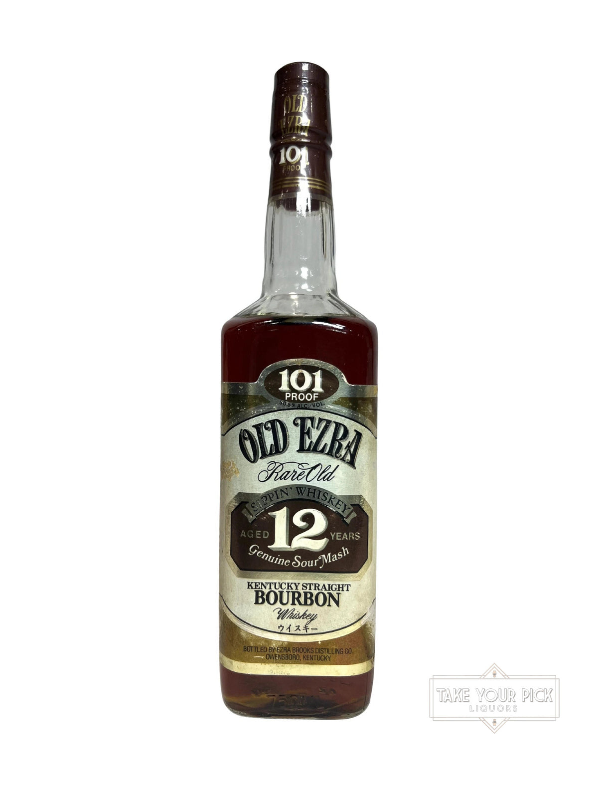 Old Ezra 12 Year (Damaged Label) 101 Proof 750ml (1990)