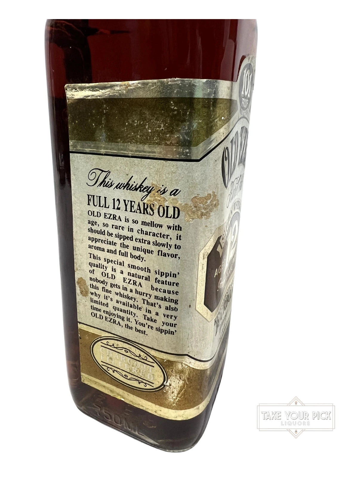 Old Ezra 12 Year (Damaged Label) 101 Proof 750ml (1990)