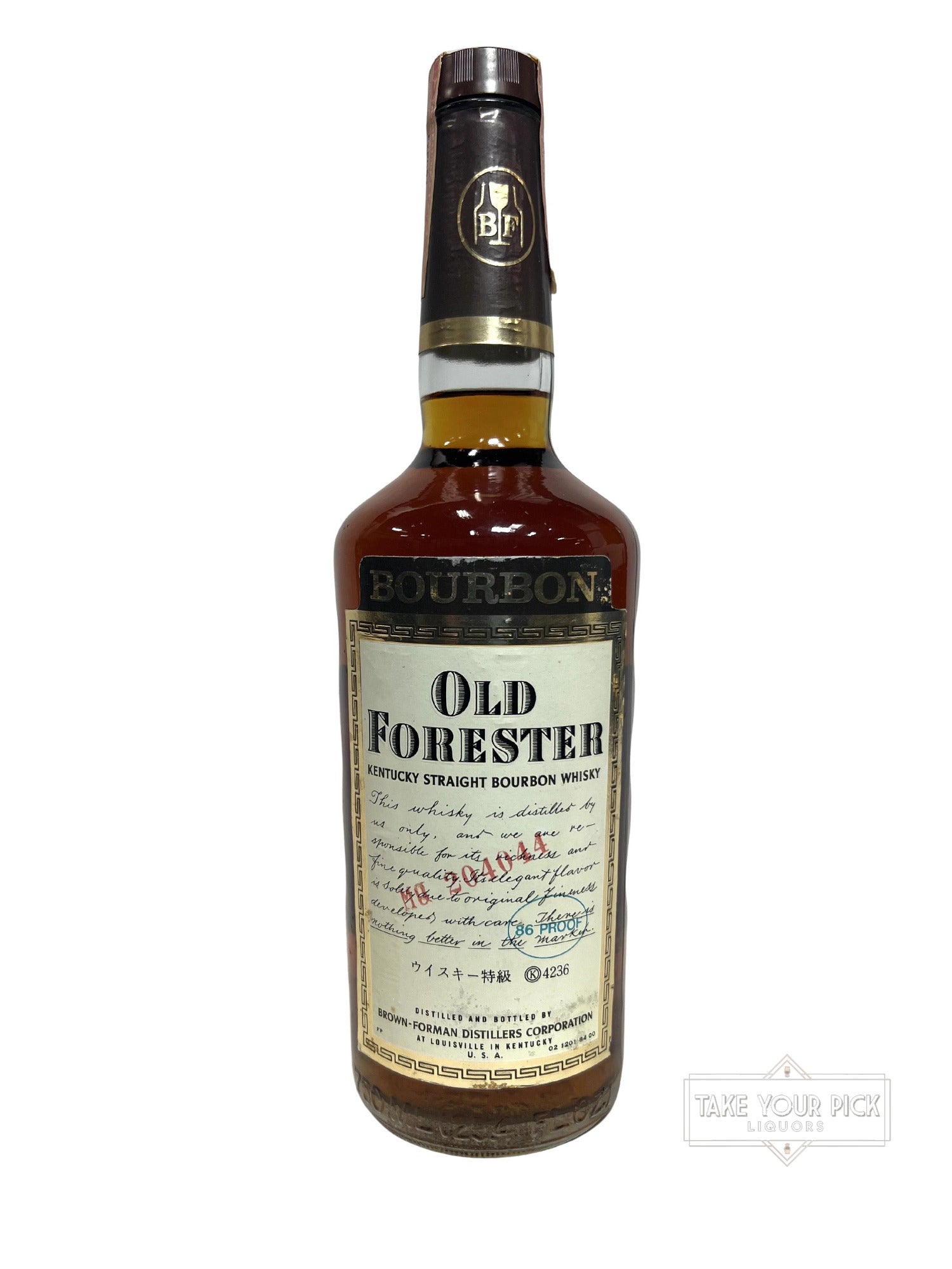 Old Forester 1979 - 86 Proof