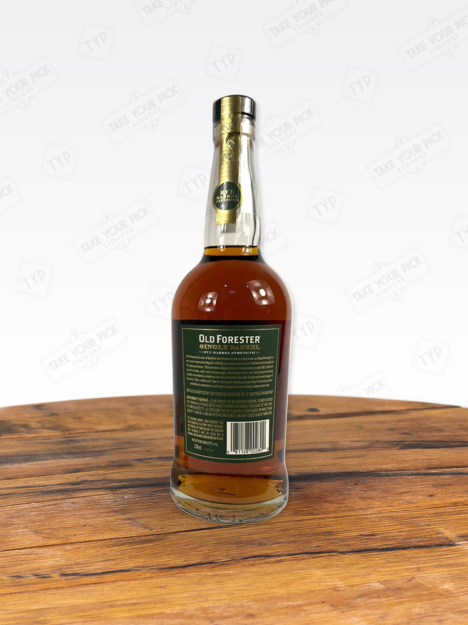 Old Forester Single Barrel Barrel Strength Rye