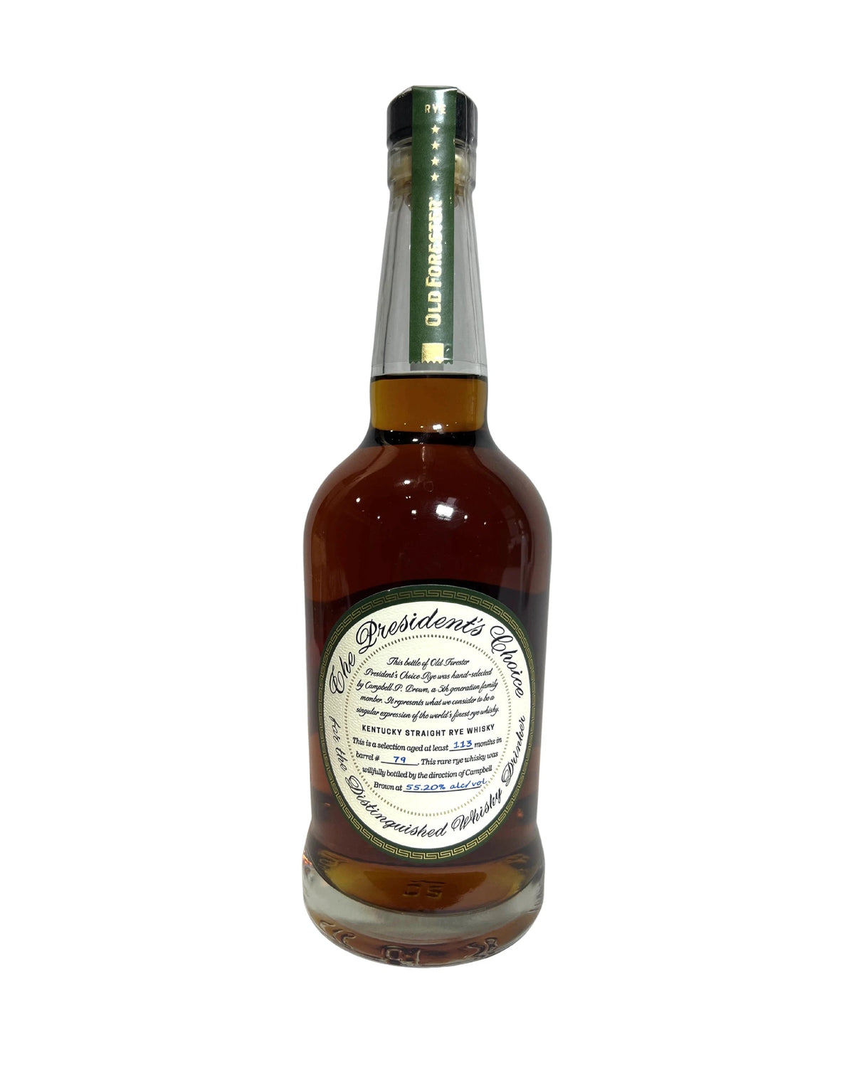 2026 Old Forester The President's Choice Rye 110.4 Proof 700ml