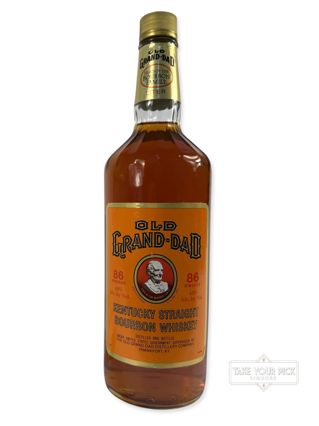 Old Grand-Dad 86pf. National Distillers 1987 Liter