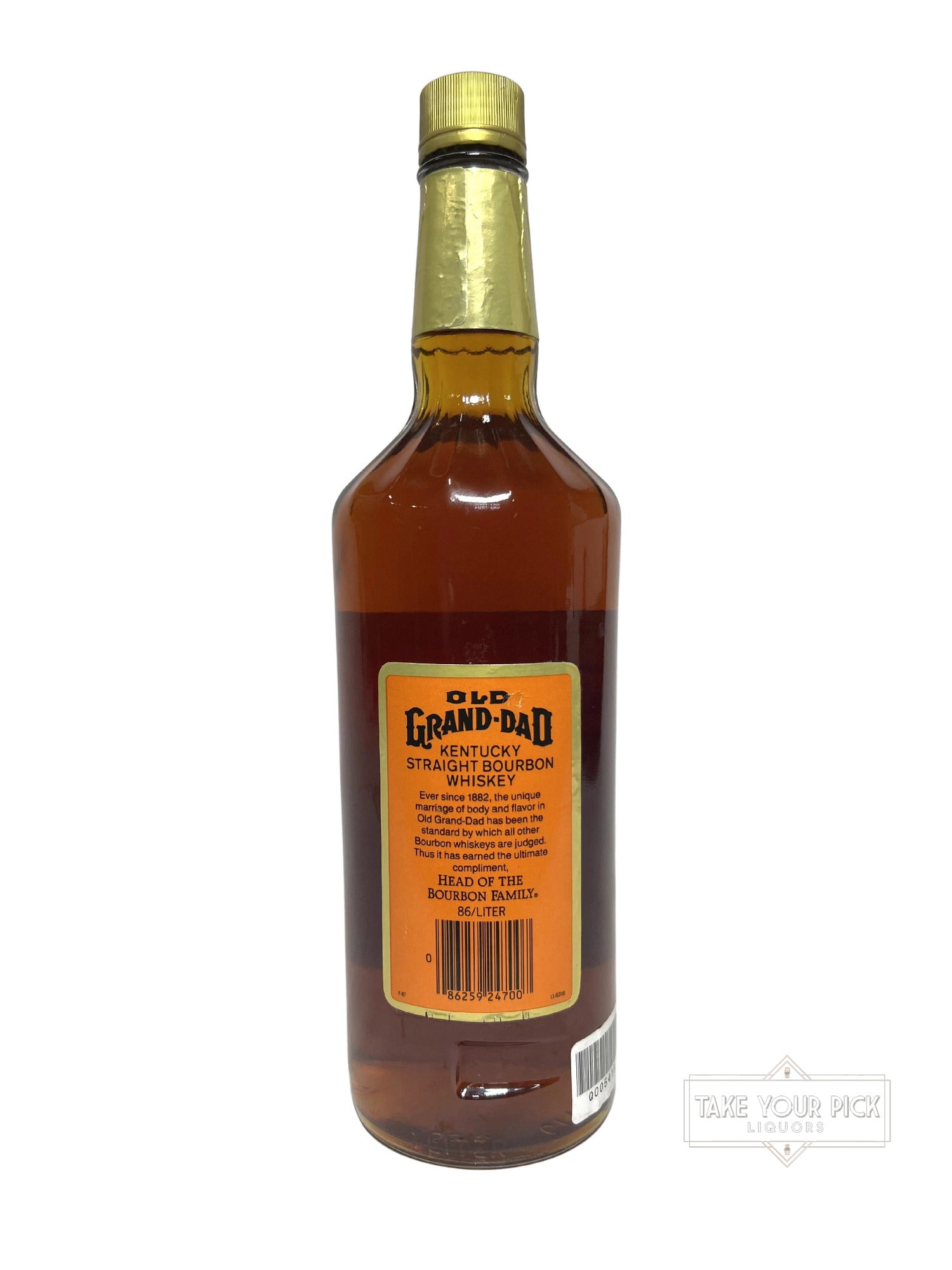 Old Grand-Dad 86pf. National Distillers 1987 Liter