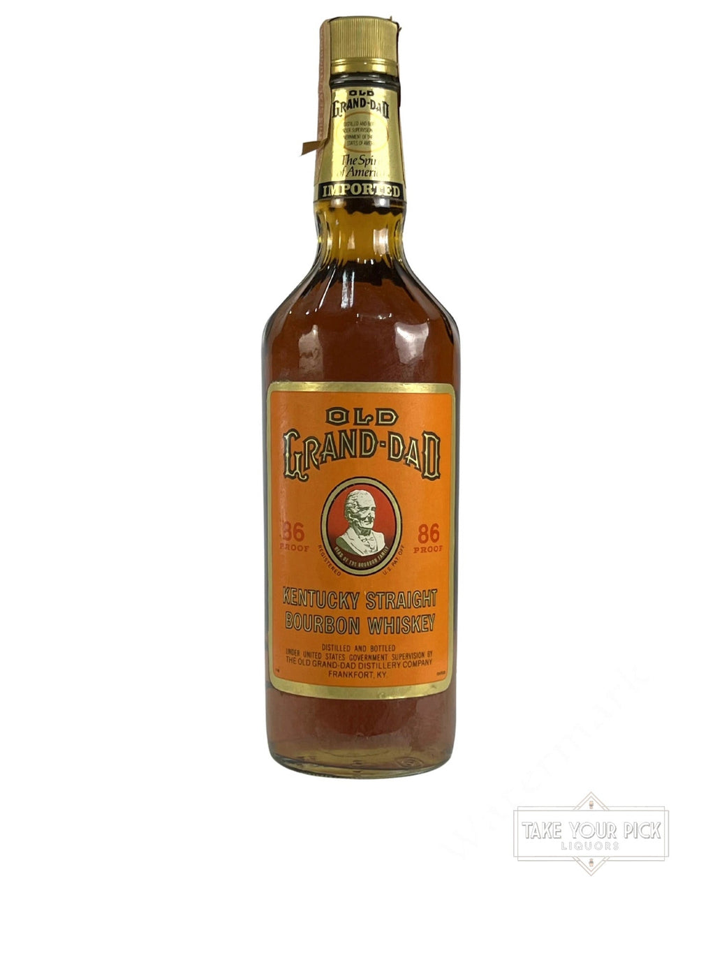 Old Grand-Dad Kentucky Straight Bourbon Whiskey 1986