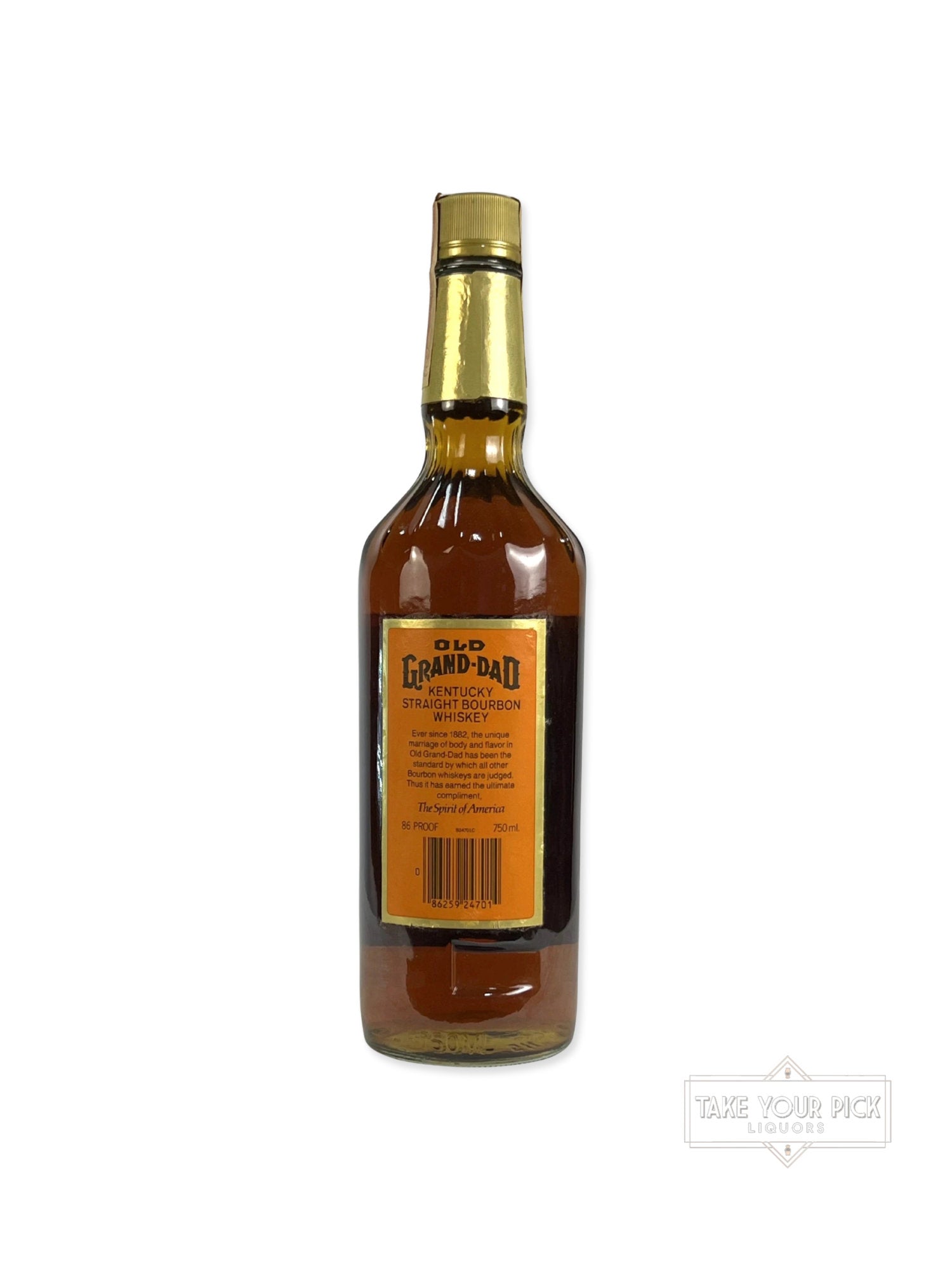 Old Grand-Dad Kentucky Straight Bourbon Whiskey 1986