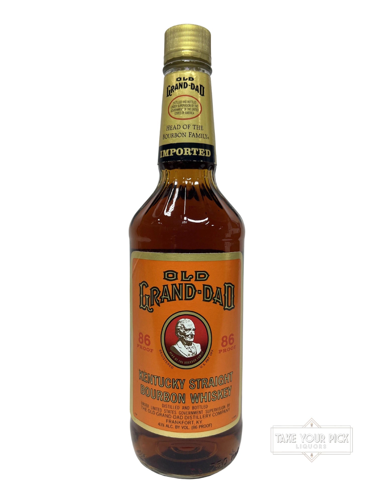 Old Grand-Dad Kentucky Straight Bourbon Whiskey 1991