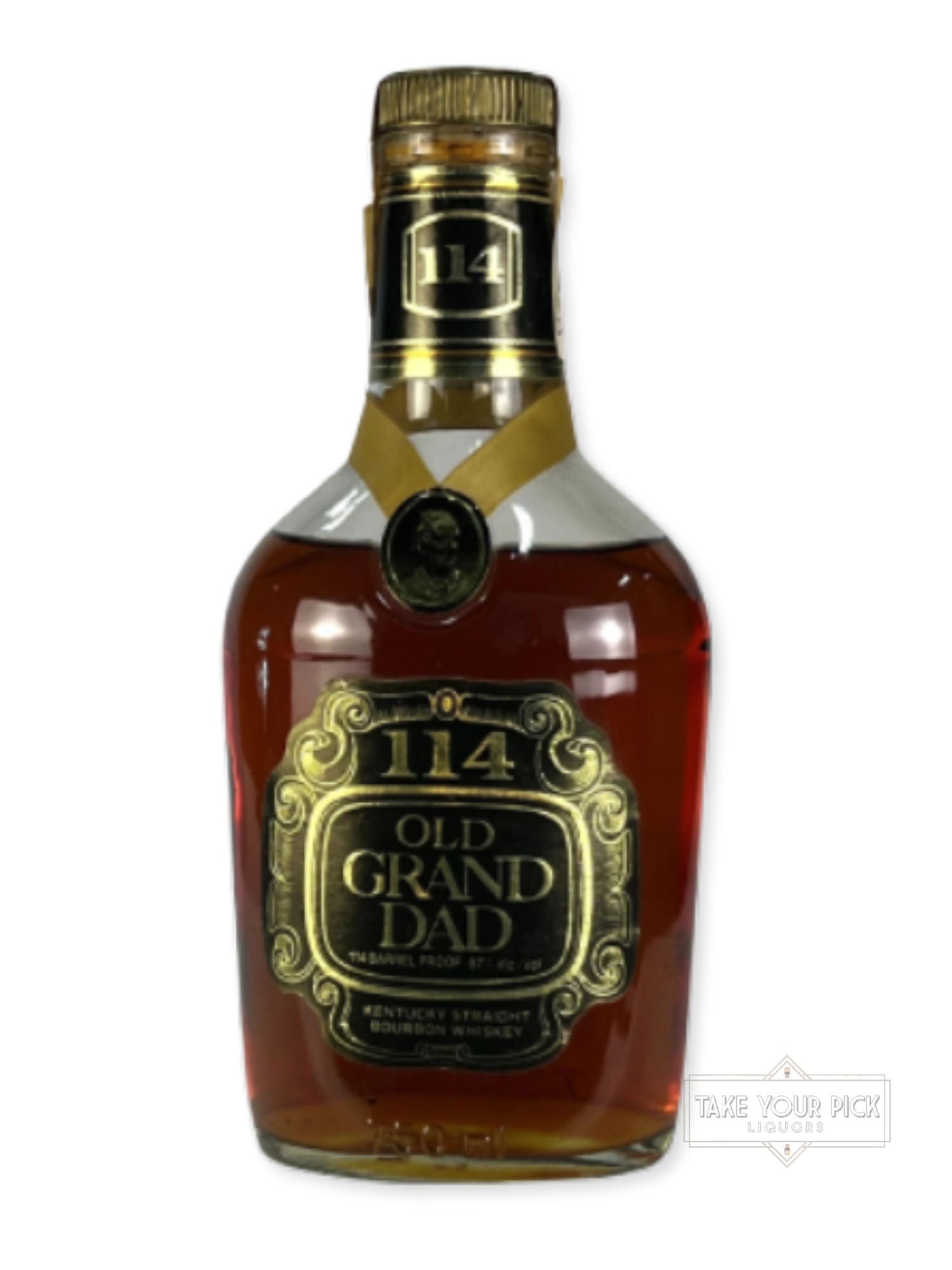 Old Grand Dad 114 (National Distillers) 1990, missing back label