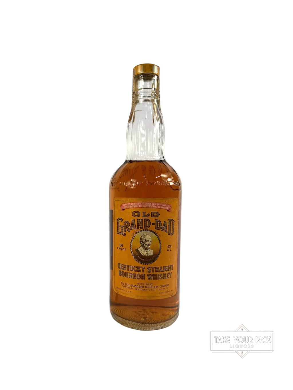 Old Grand Dad 86pf. 1969 (National Distillers) 4/5 Quart - 86 Proof