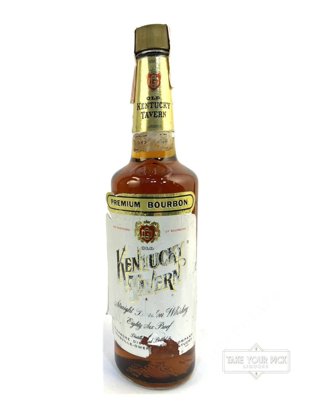 Old Kentucky Tavern 86pf. (Glenmore) 1987, label damaged - 86 Proof