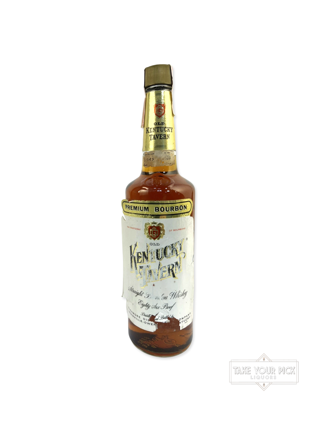 Old Kentucky Tavern 86pf. (Glenmore) 1987, label damaged - 86 Proof - Bottle Front