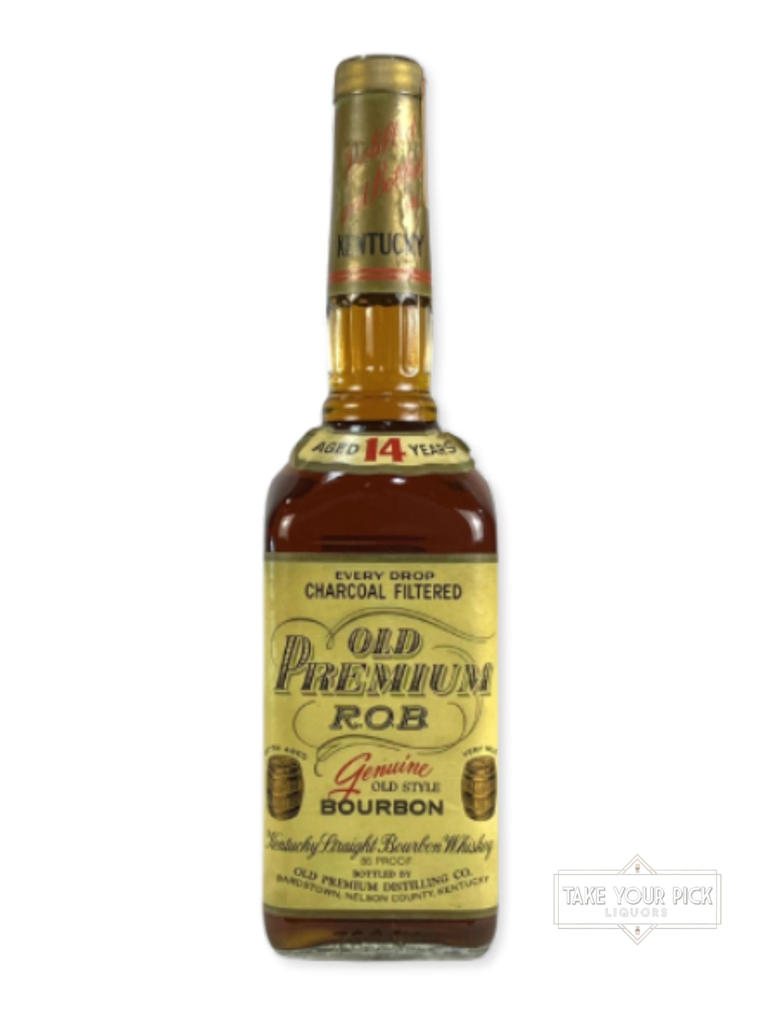 Old Premium R.O.B. 14-year (Heaven Hill pre-fire) 1990