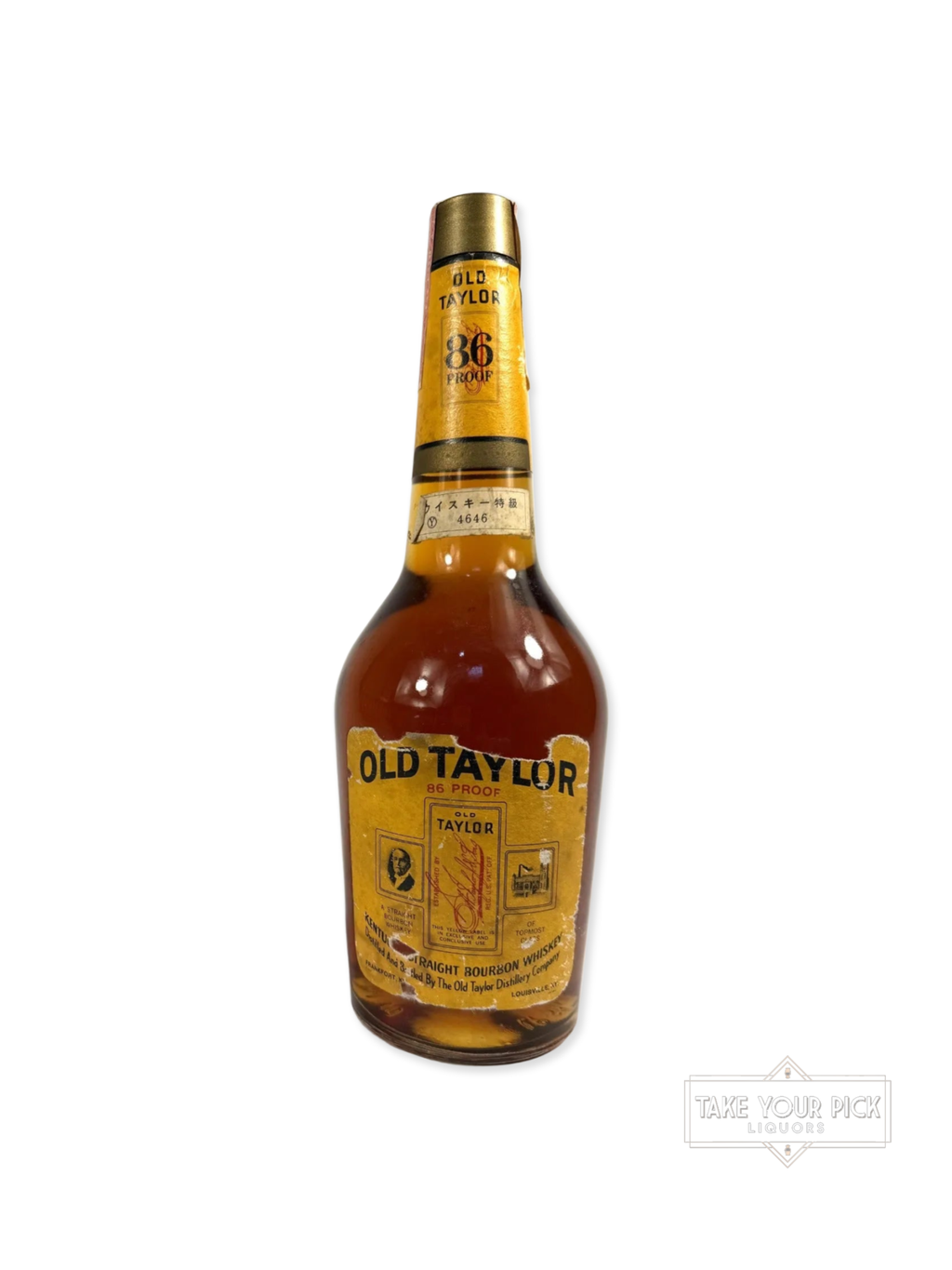 Old Taylor 1969 (National Distillers) - 86 Proof - Bottle Front