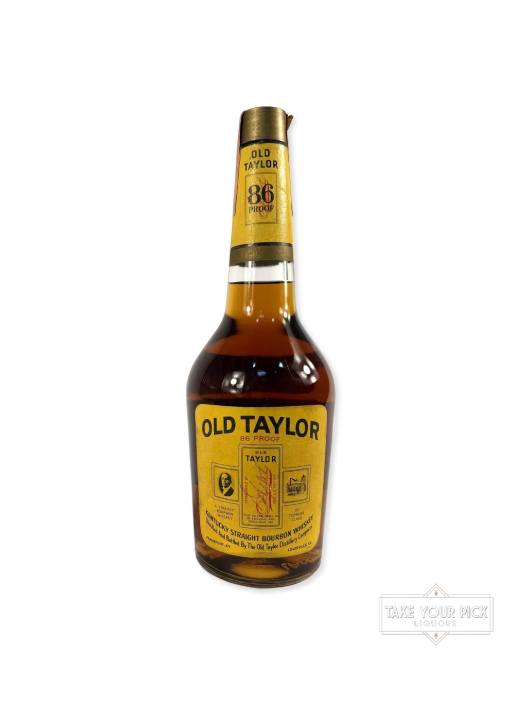 Old Taylor 86pf. 1969 (National Distillers) 4/5 Quart - 86 Proof - Bottle Front