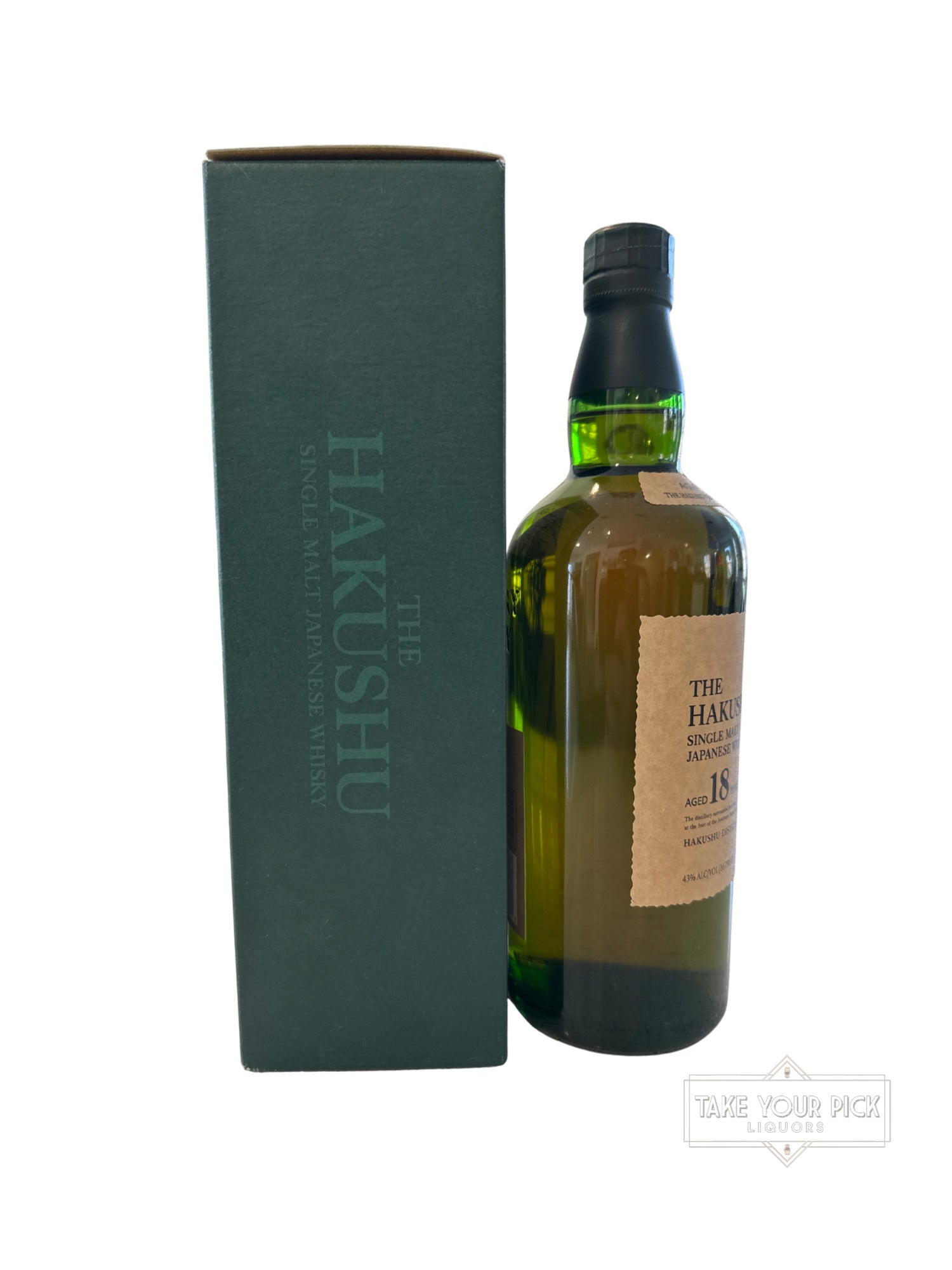 Older Bottling Hakushu 18 Year Single Malt Japanese Whisky 86 Proof 750ml