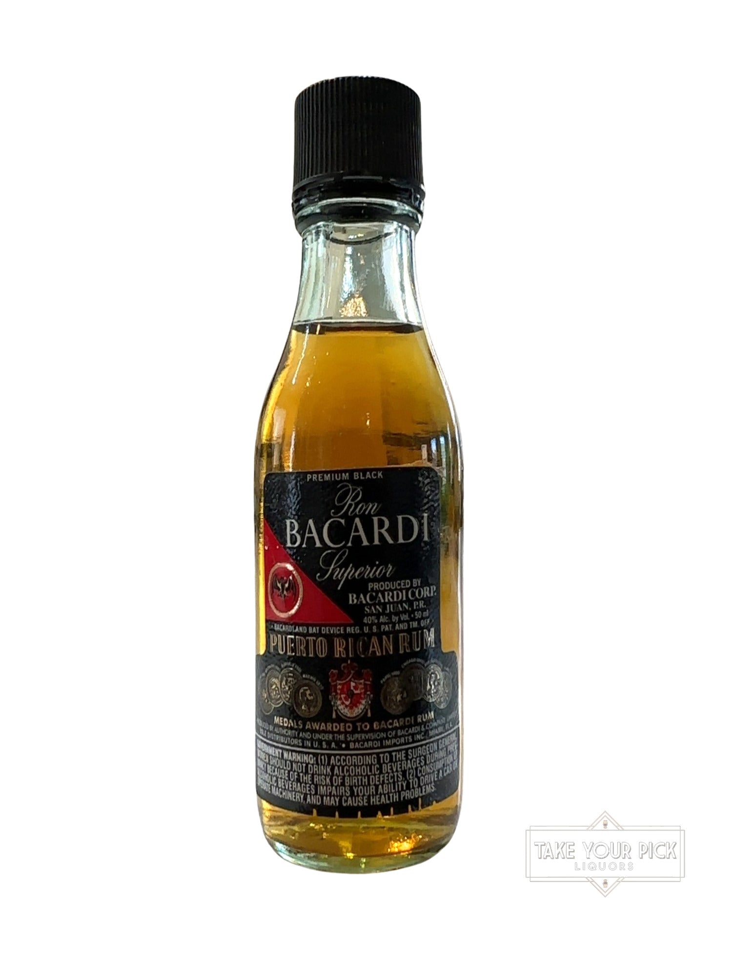 Puerto Rico Rum (1970's-1990's Bottling) 80 Proof 50ml