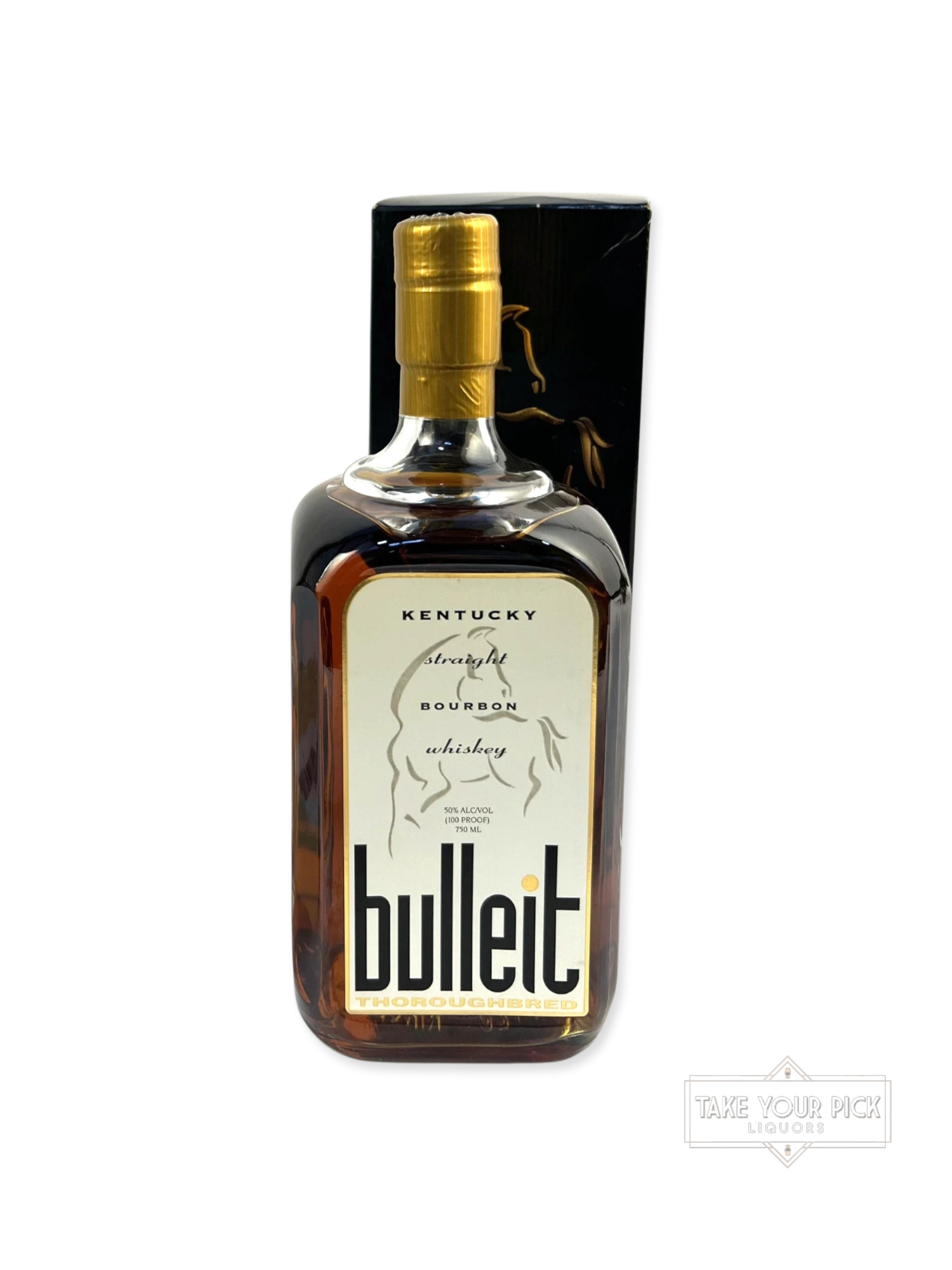 RARE Bulleit White Label (Buffalo Trace) - 100 Proof - Bottle Front