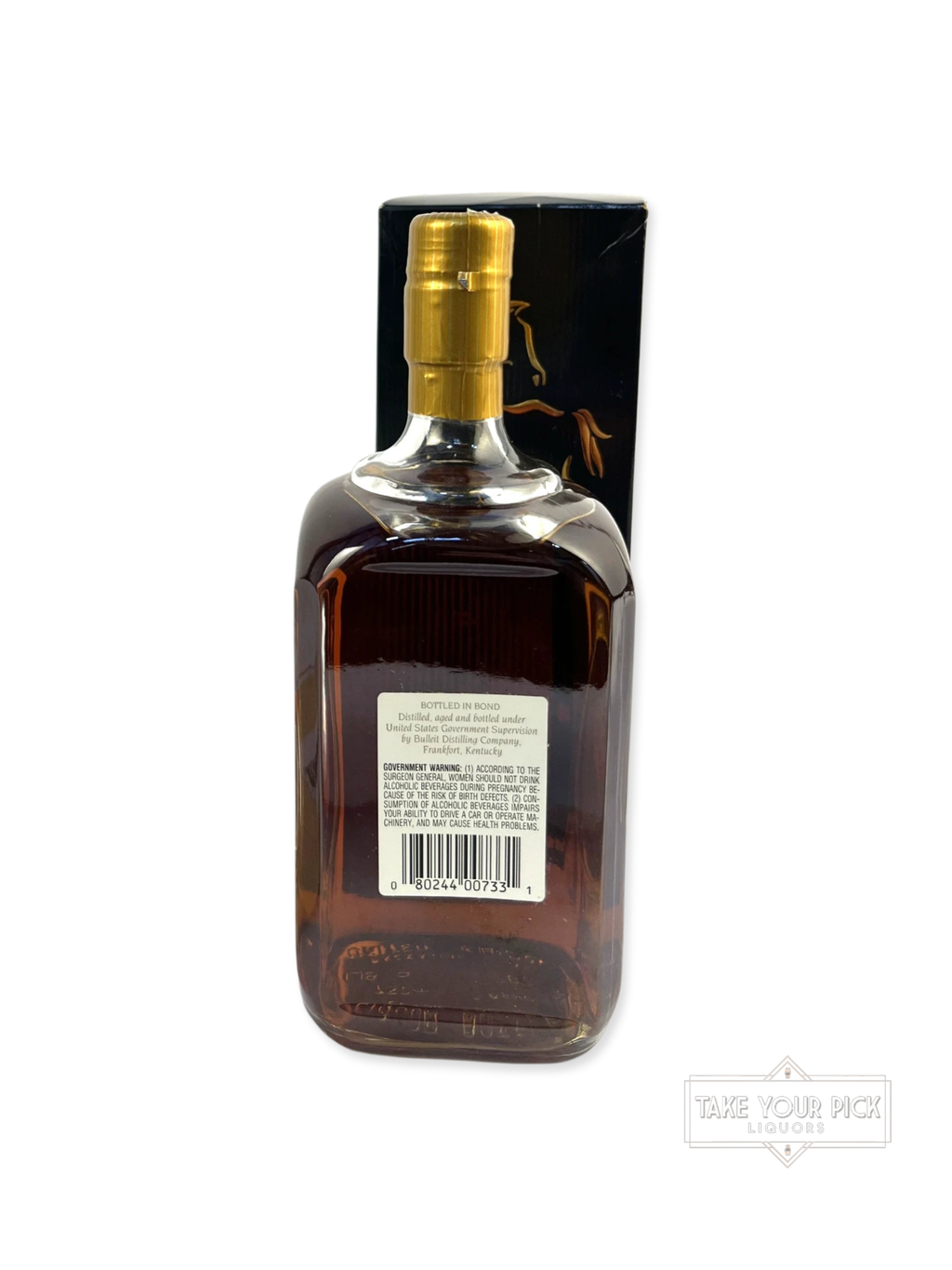 RARE Bulleit White Label (Buffalo Trace) - 100 Proof - Bottle Back