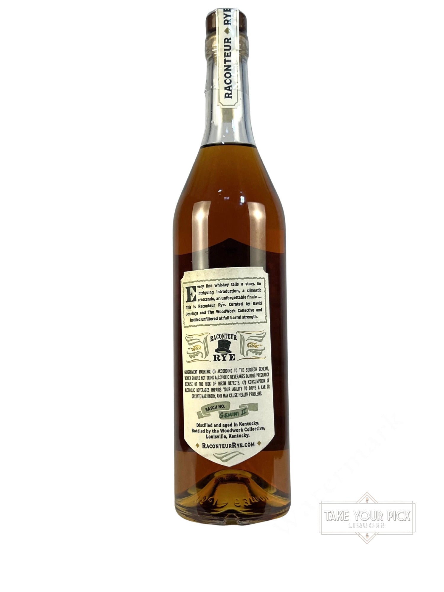 Raconteur Straight Rye Whiskey Finished in Mizunara Casks (Batch 2)