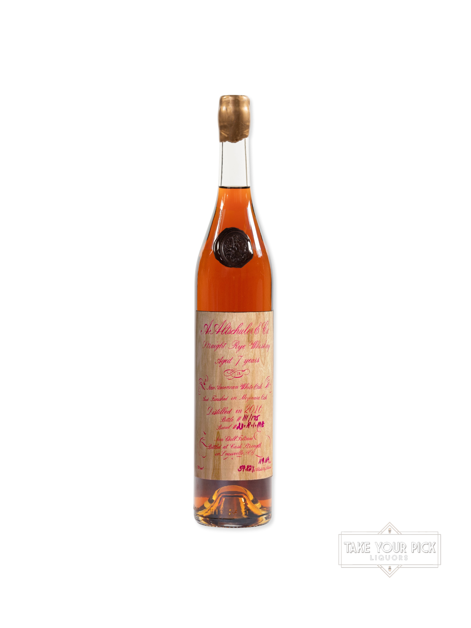 Renegade's Exclusive: A. Altschuler & Co. 7 Year Rye Finished In Mizunara 119.64 Pf.