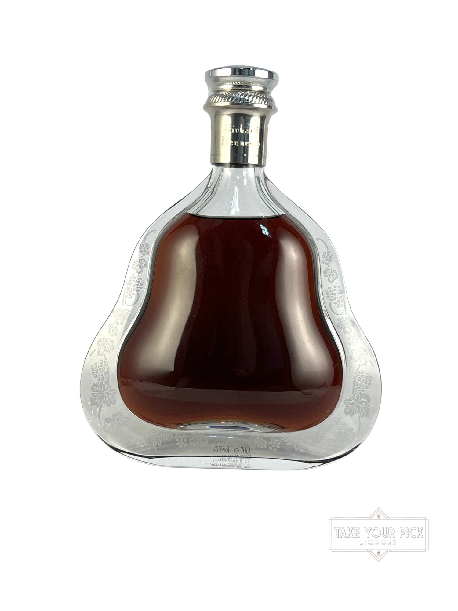 Richard Hennessy first edition with box, replacement stopper, and certificate