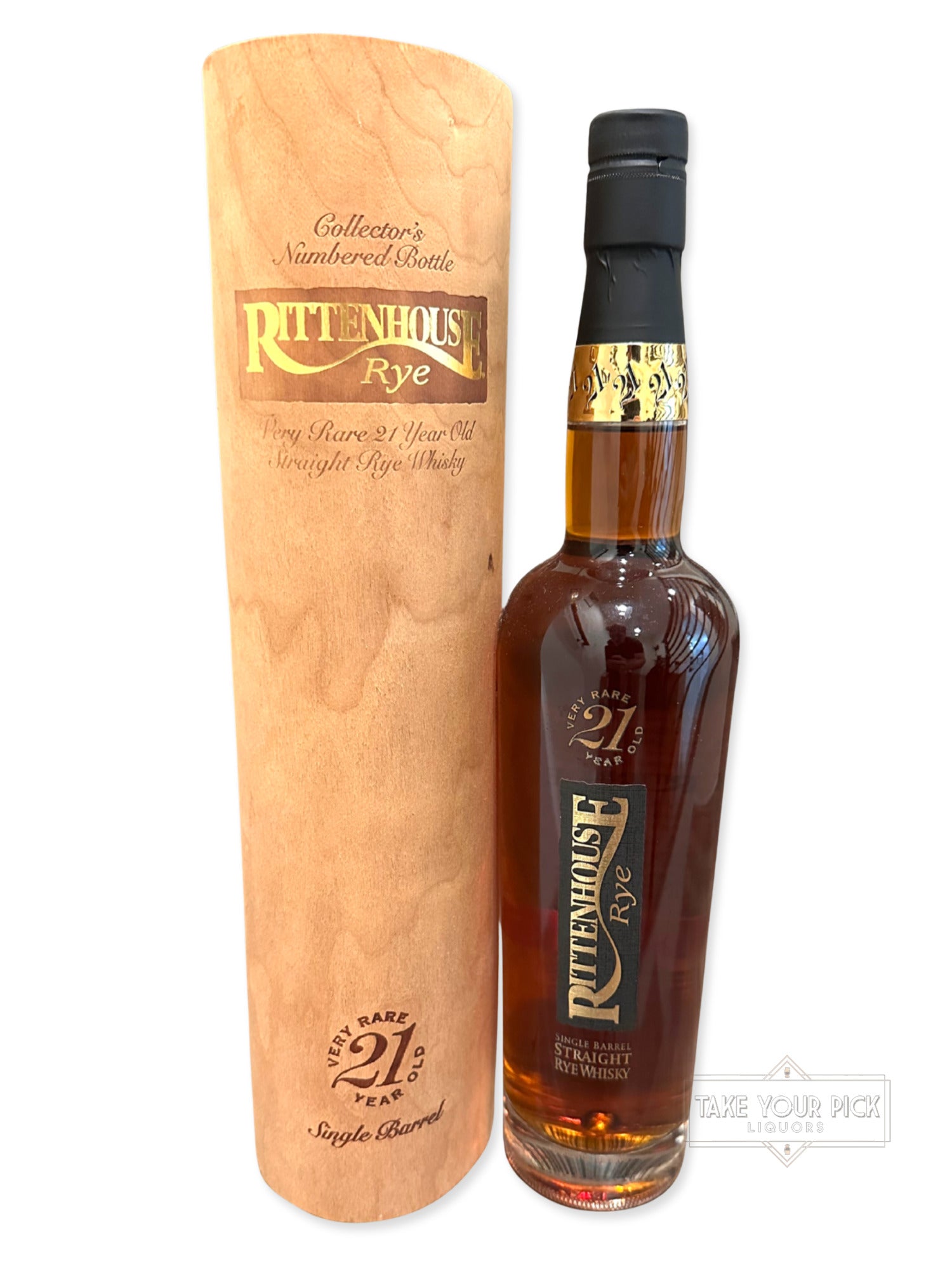Rittenhouse Rye Very Rare 21 Year Old Single Barrel Straight Rye Whiskey 100 Proof