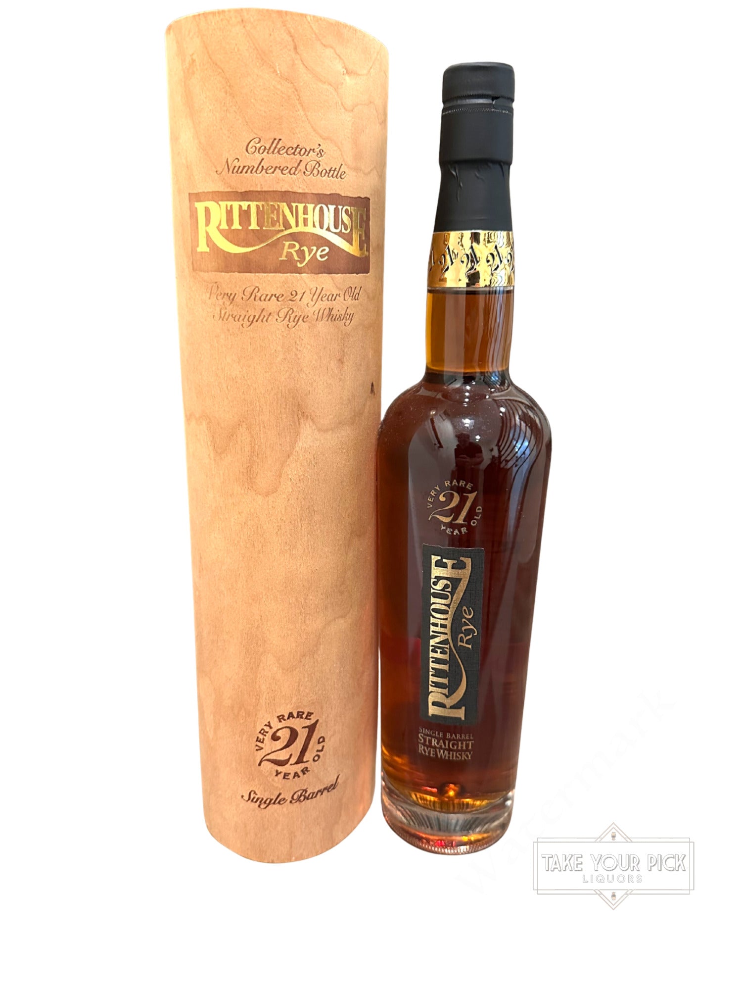 Rittenhouse Rye Very Rare 21 Year Old Single Barrel Straight Rye Whiskey 100 Proof