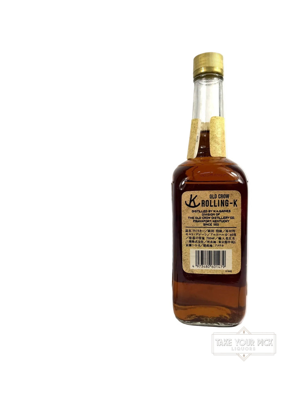 Rolling K Old Crow 1989 (National Distillers) - 80 Proof