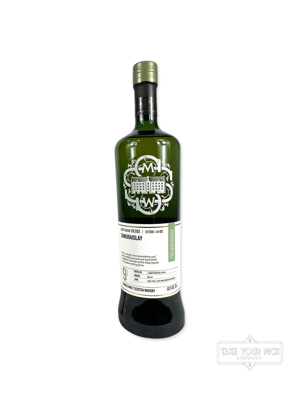 SMWS 29.283 Samuraislay (Laphroaig) 9-year 2020 - 120.2 Proof - Bottle Front