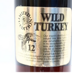 Wild Turkey 12-year "Cheesy Gold Foil" with tube, 85 on glass (first release)