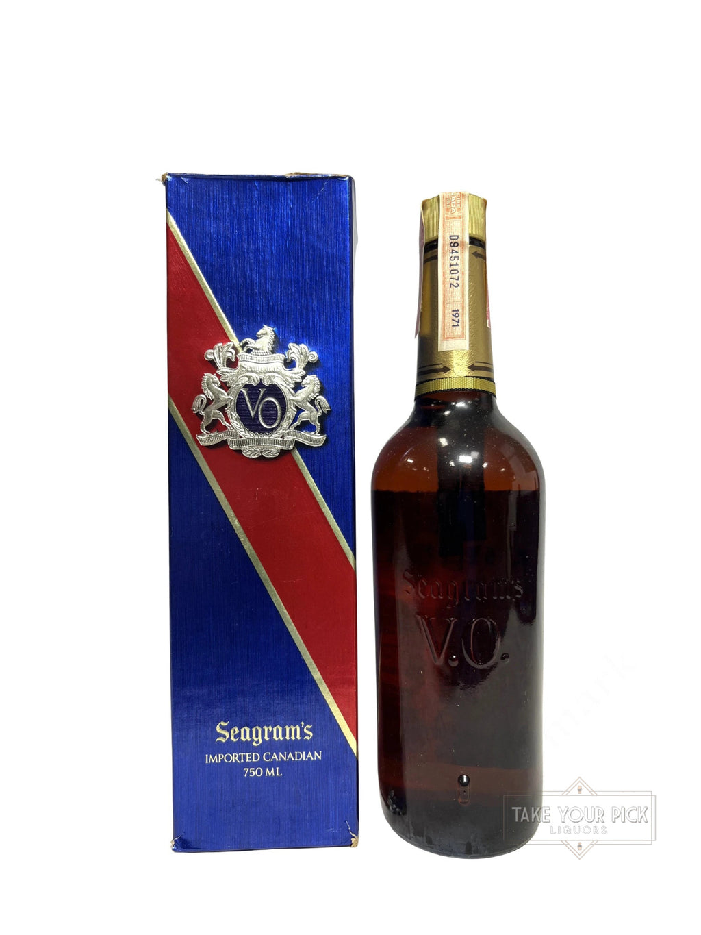 Seagram's V.O. 6-year 1971 with box