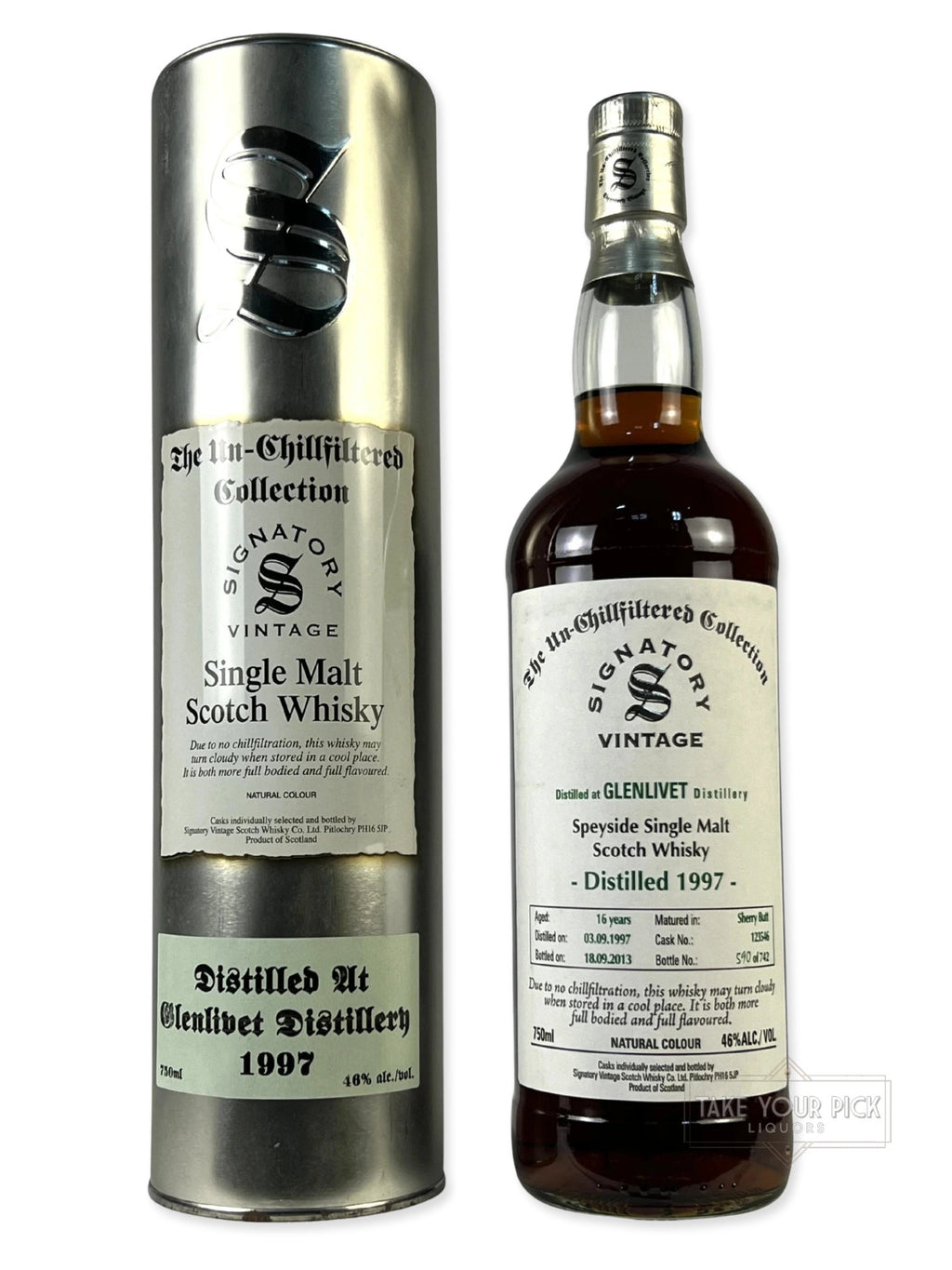 Signatory Unchillfiltered Collection Glenlivet 1997–2013