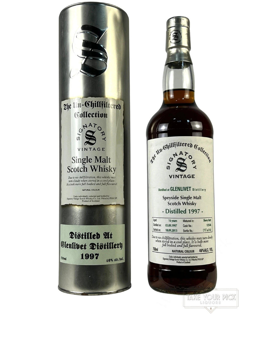 Signatory Unchillfiltered Collection Glenlivet 1997–2013