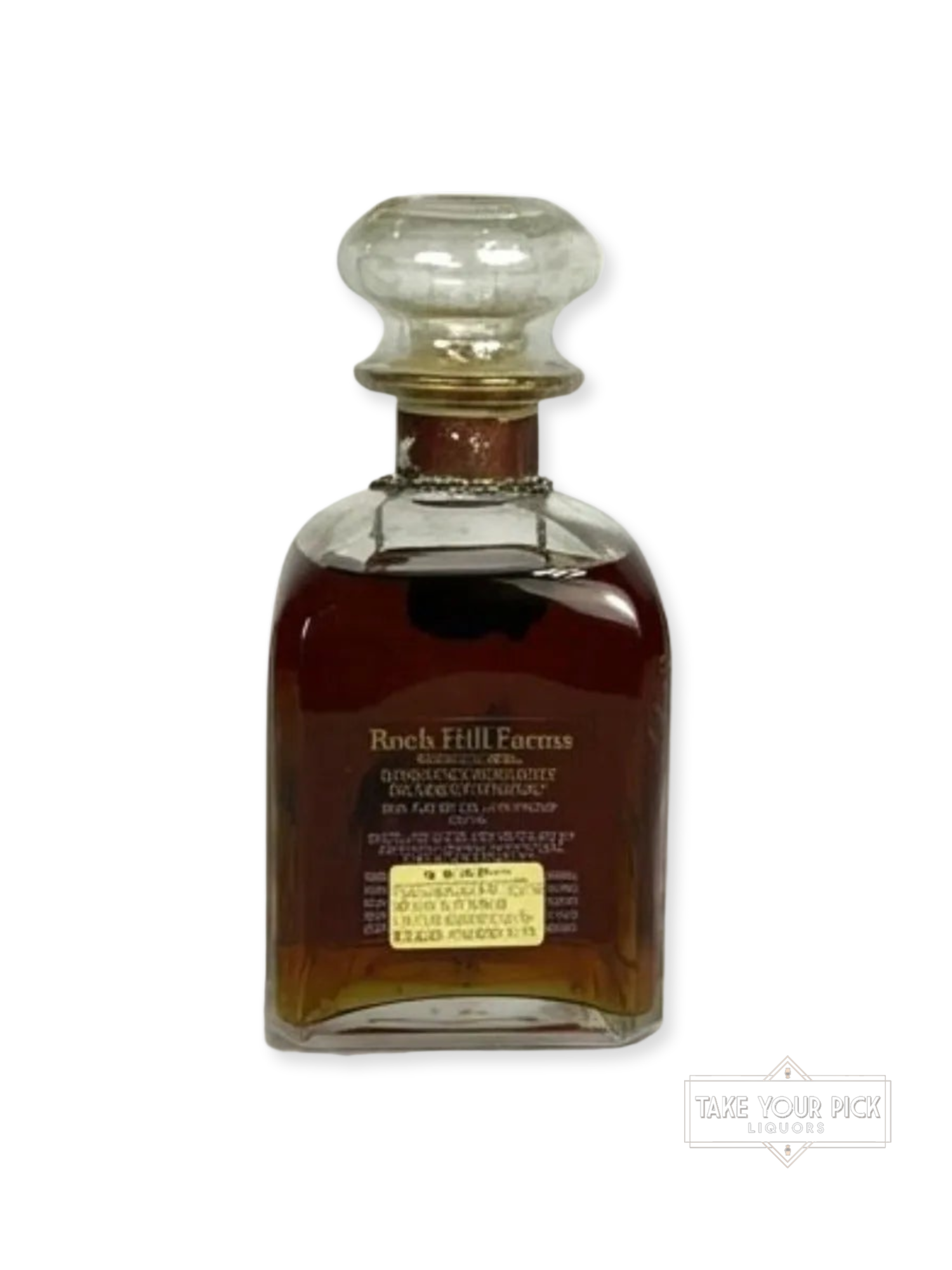 Single Barrel Bourbon 1990's - 100 Proof - Bottle Back