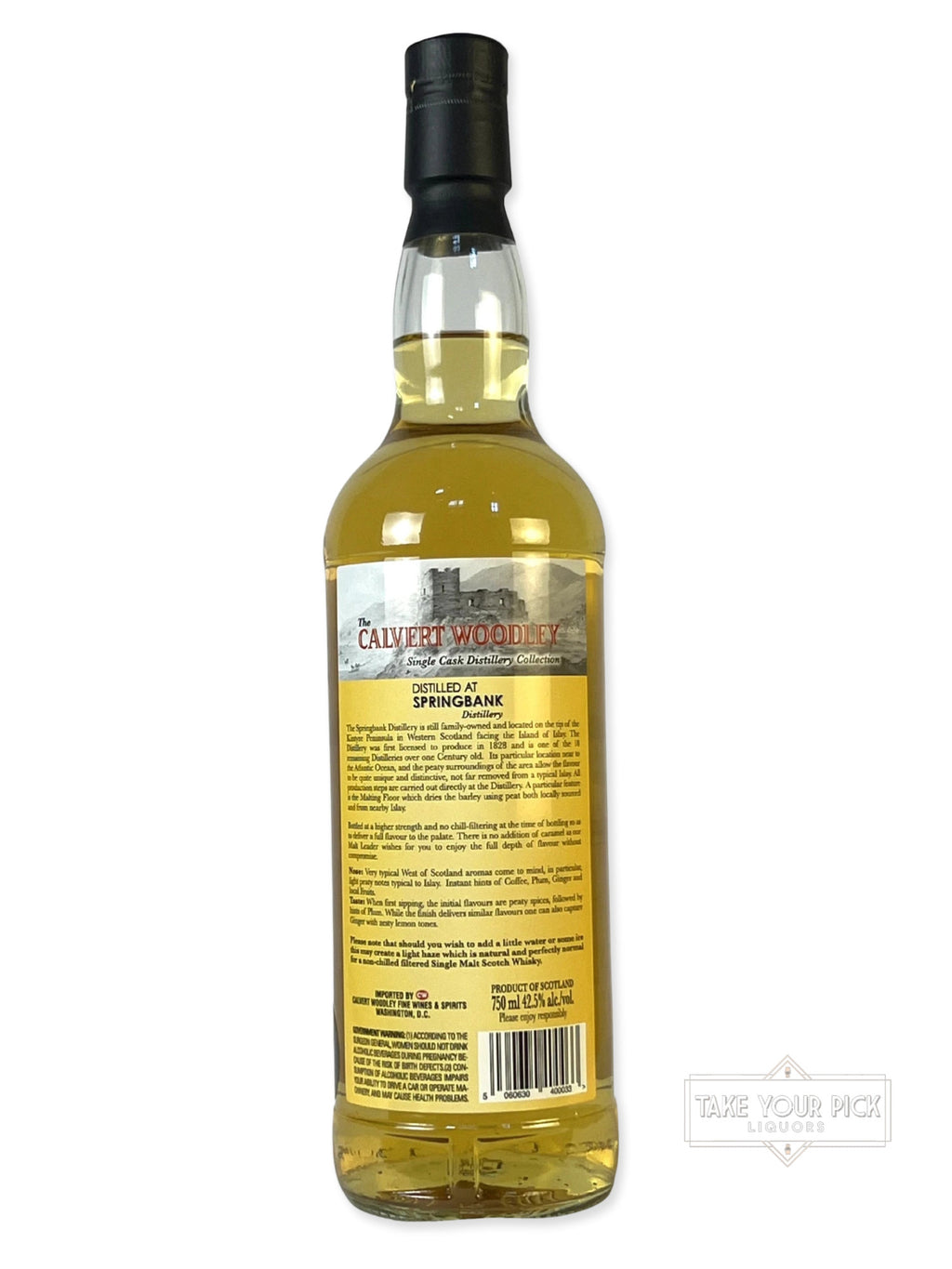Springbank 23-year for Calvert Woodley 1996