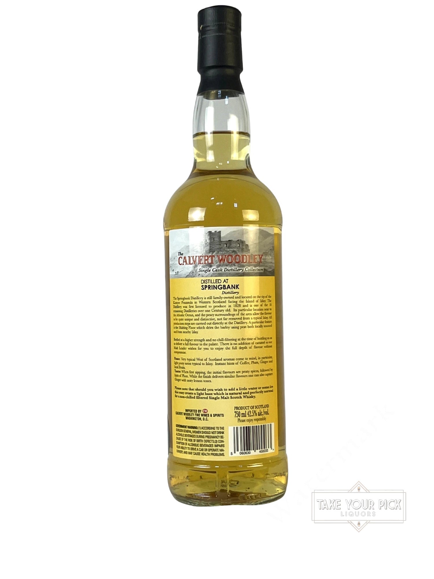 Springbank 23-year for Calvert Woodley 1996