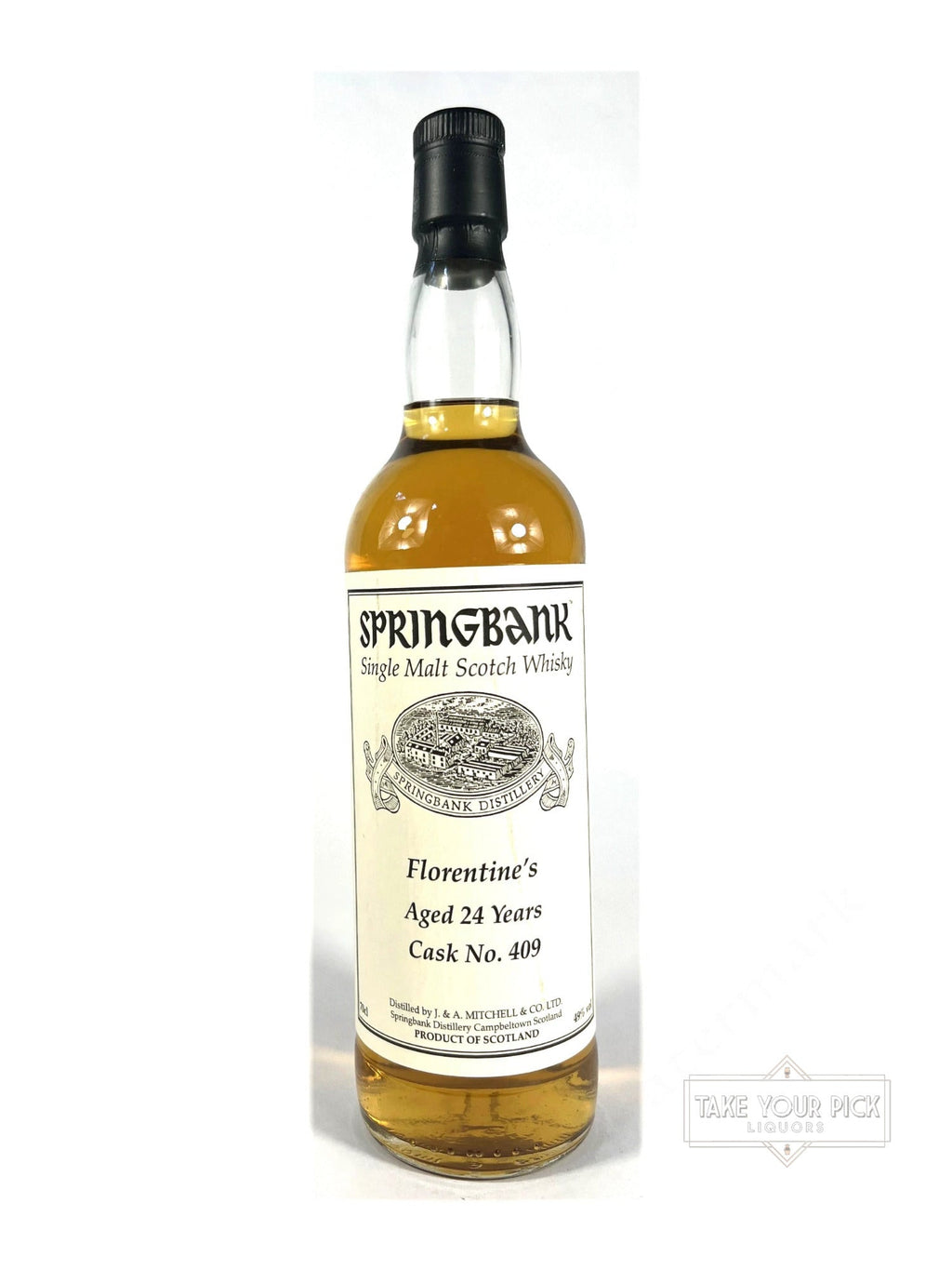 Springbank Florentine's Aged 24 Years Cask No. 409 1988 - 98 Proof