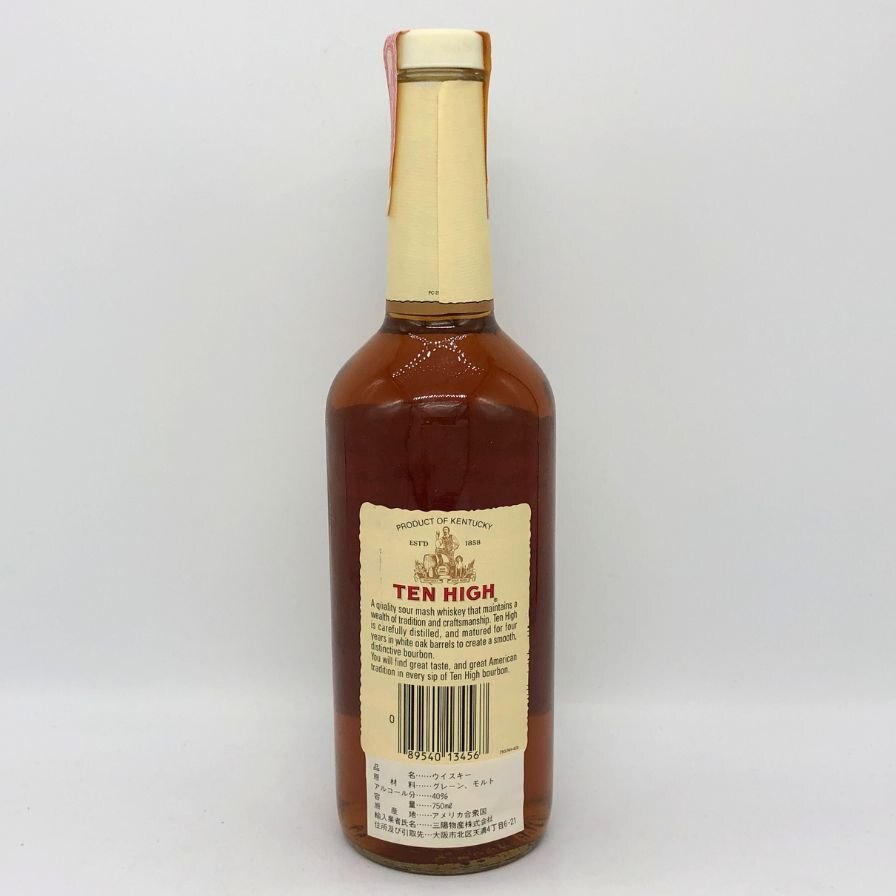 Hiram Walker's Ten High circa 1988 (pre-arrival)