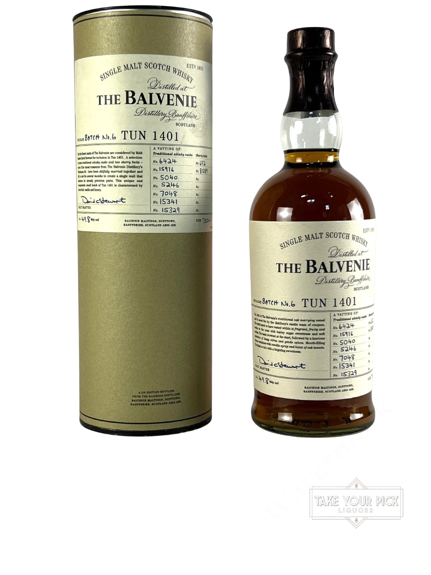 The Balvenie Batch No.6 Tun 1401 - 99.6 Proof