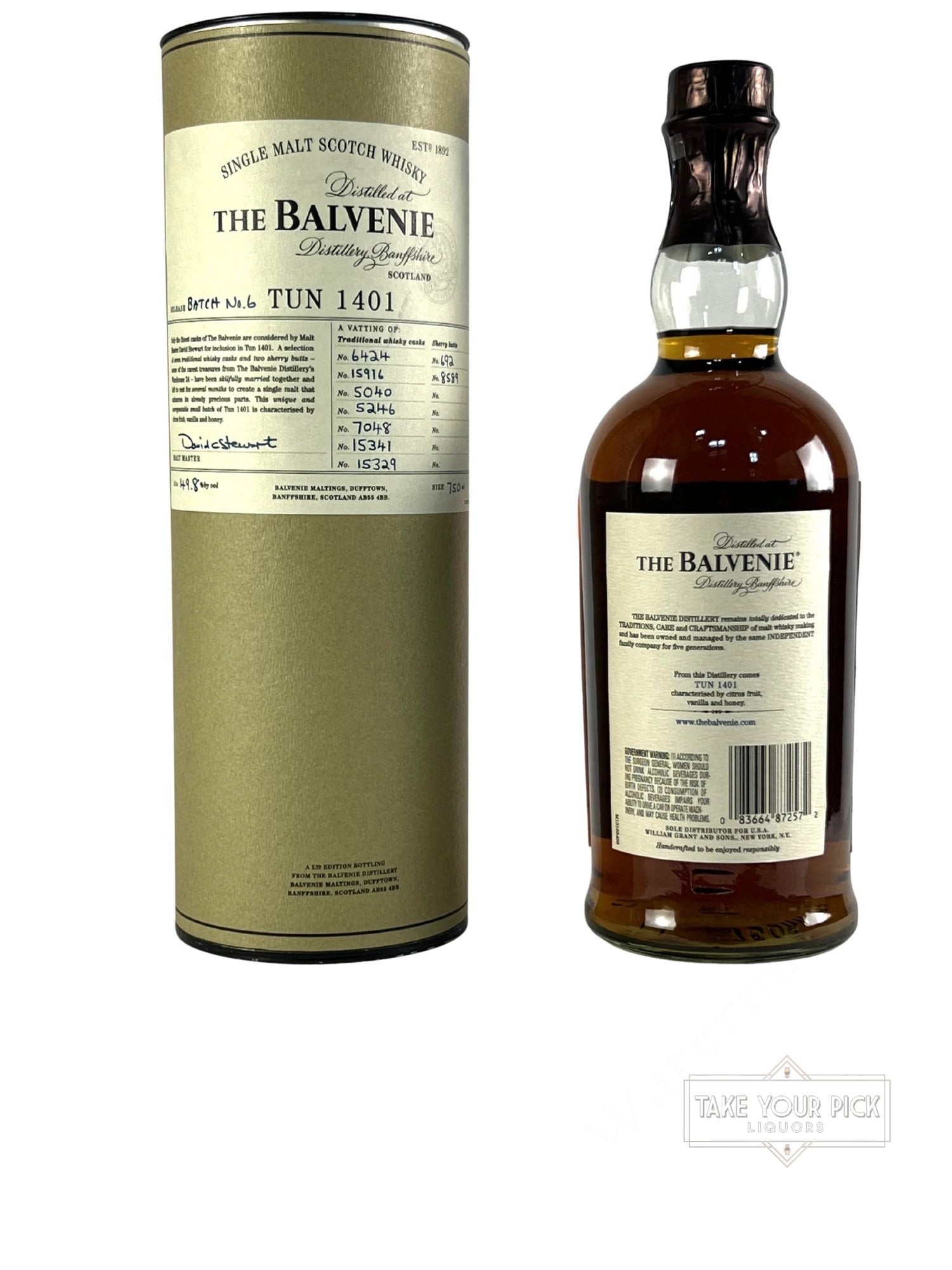 The Balvenie Batch No.6 Tun 1401 - 99.6 Proof