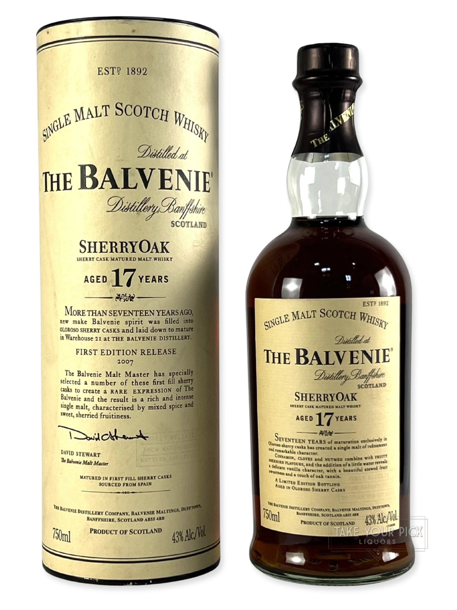 The Balvenie Sherry Oak 17-year - 86 Proof