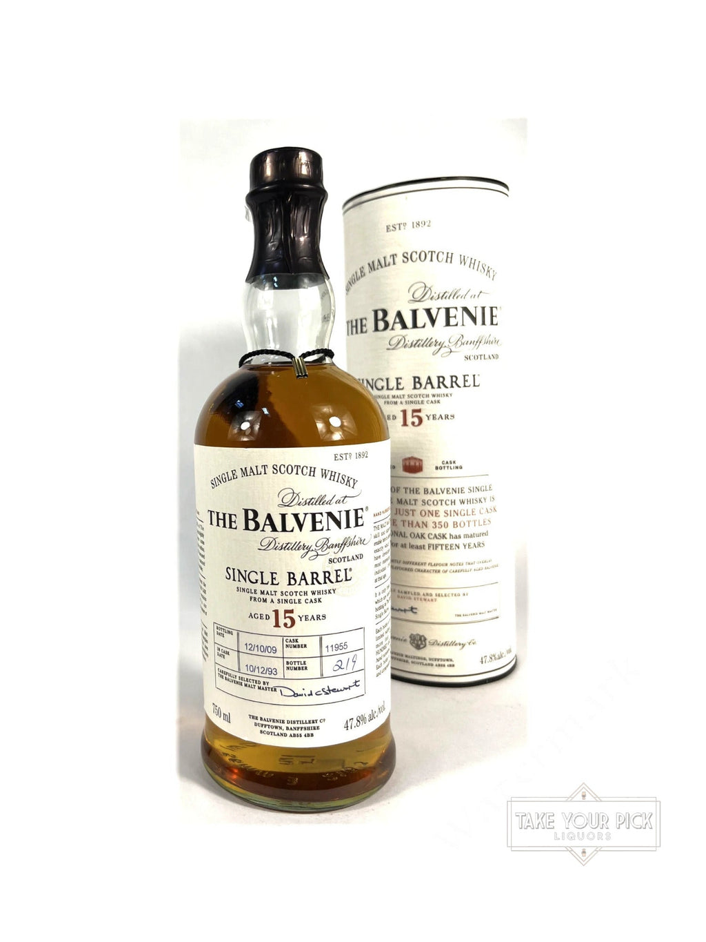 The Balvenie Single Barrel Aged 15 Years 1993–2009 - 95.6 Proof