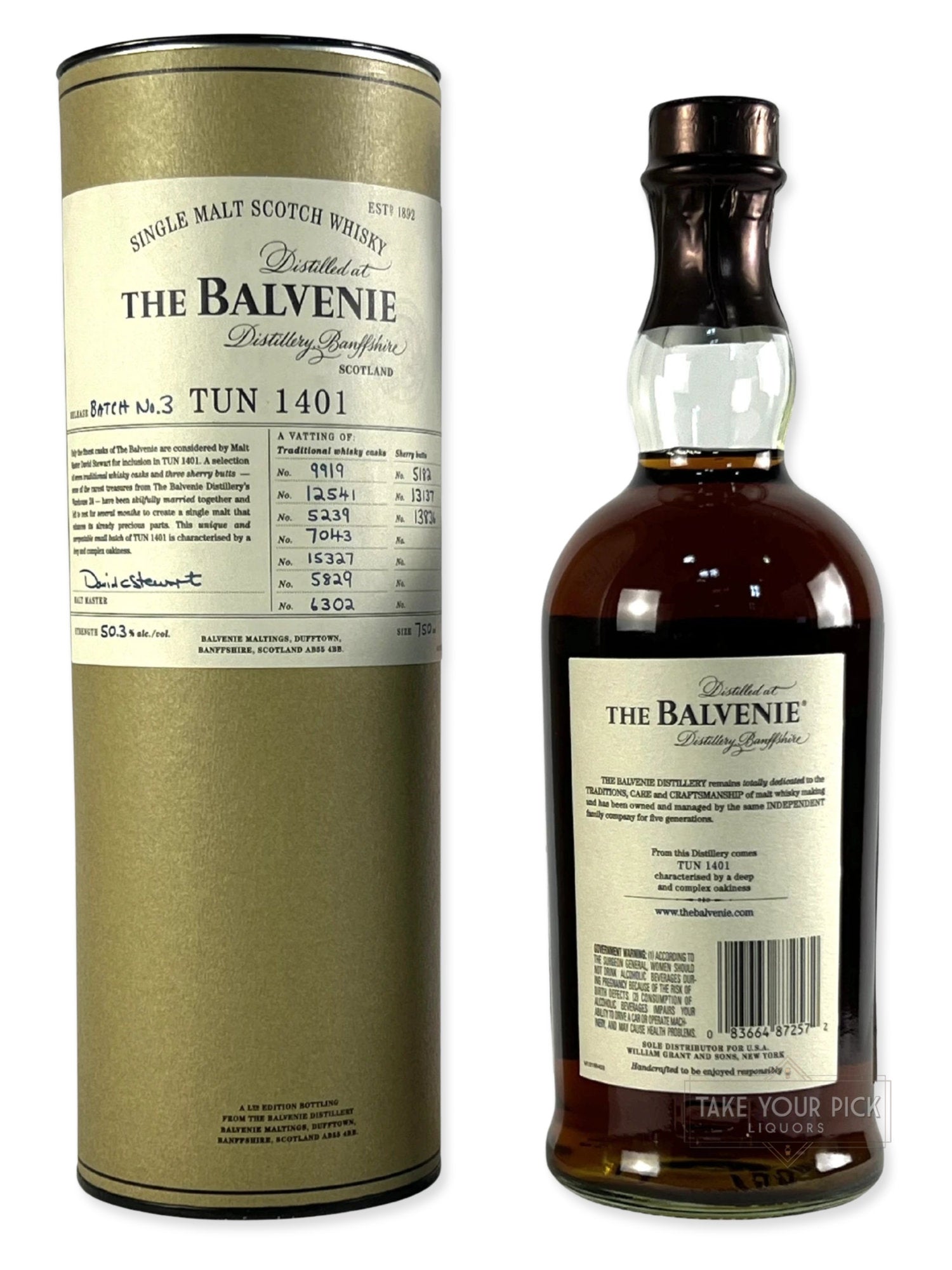 The Balvenie Tun 1401 Batch No.3 - 100.6 Proof