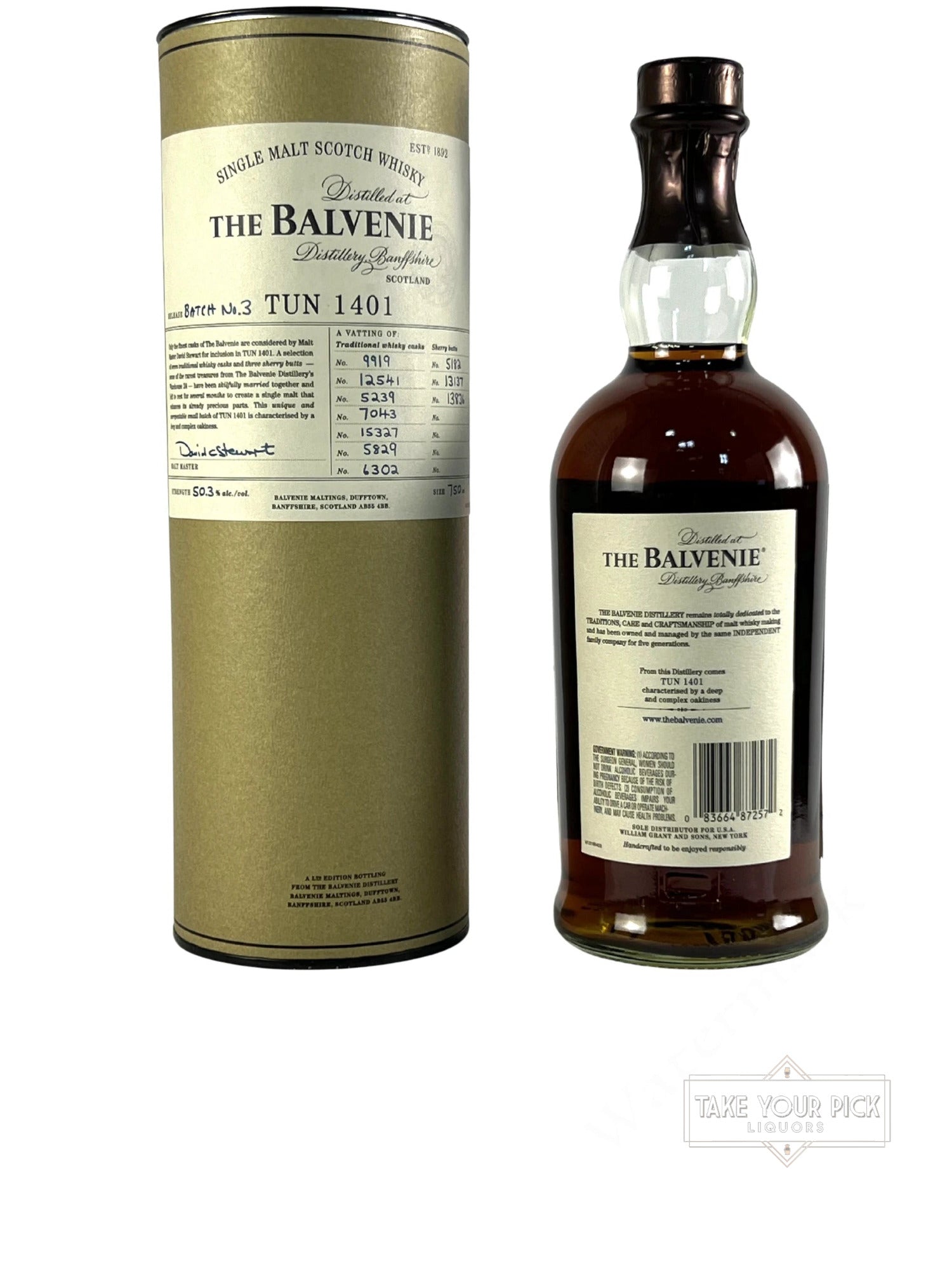 The Balvenie Tun 1401 Batch No.3 - 100.6 Proof
