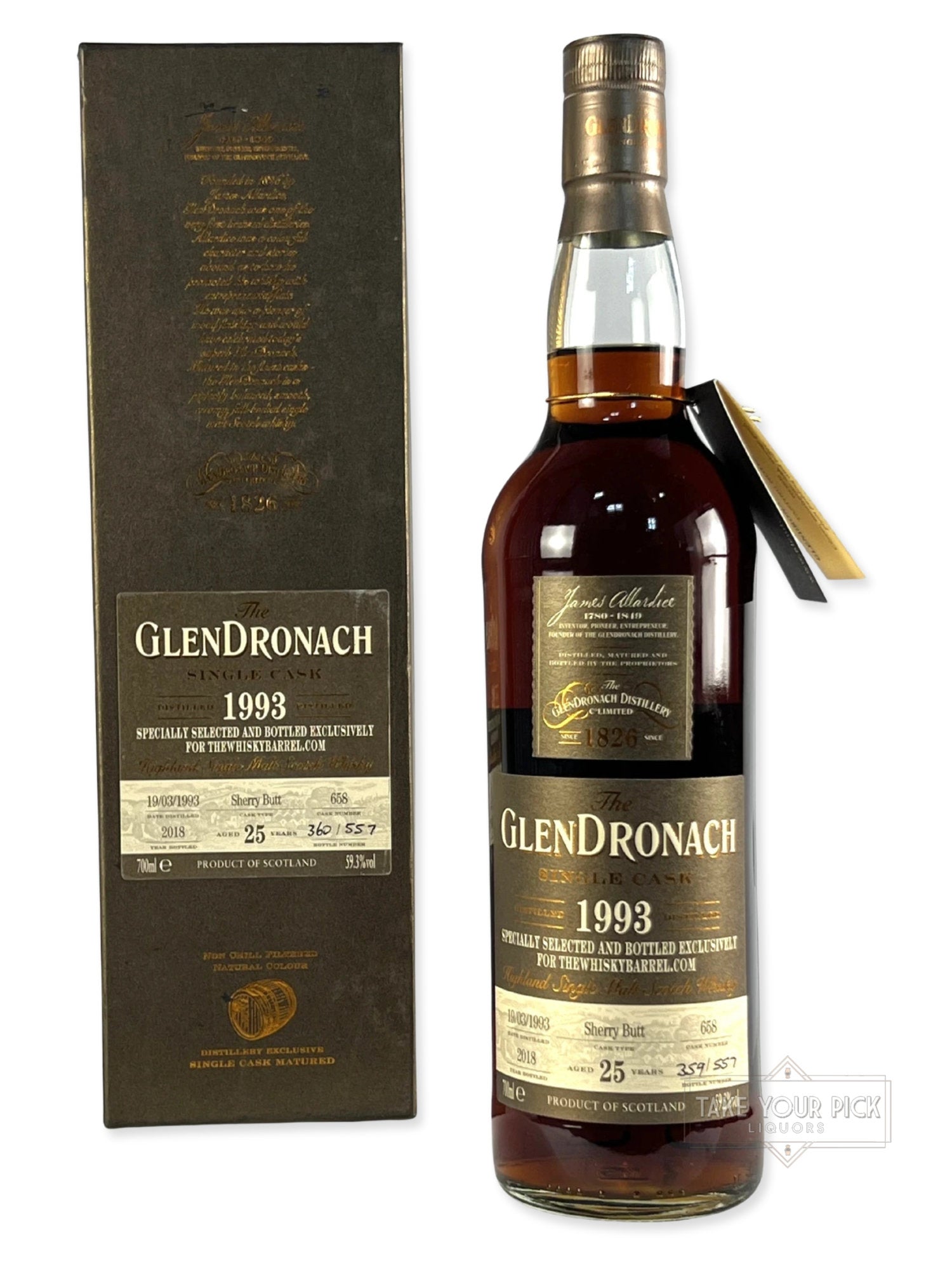 The Glendronach Single Cask 1993 25-year - 118.6 Proof