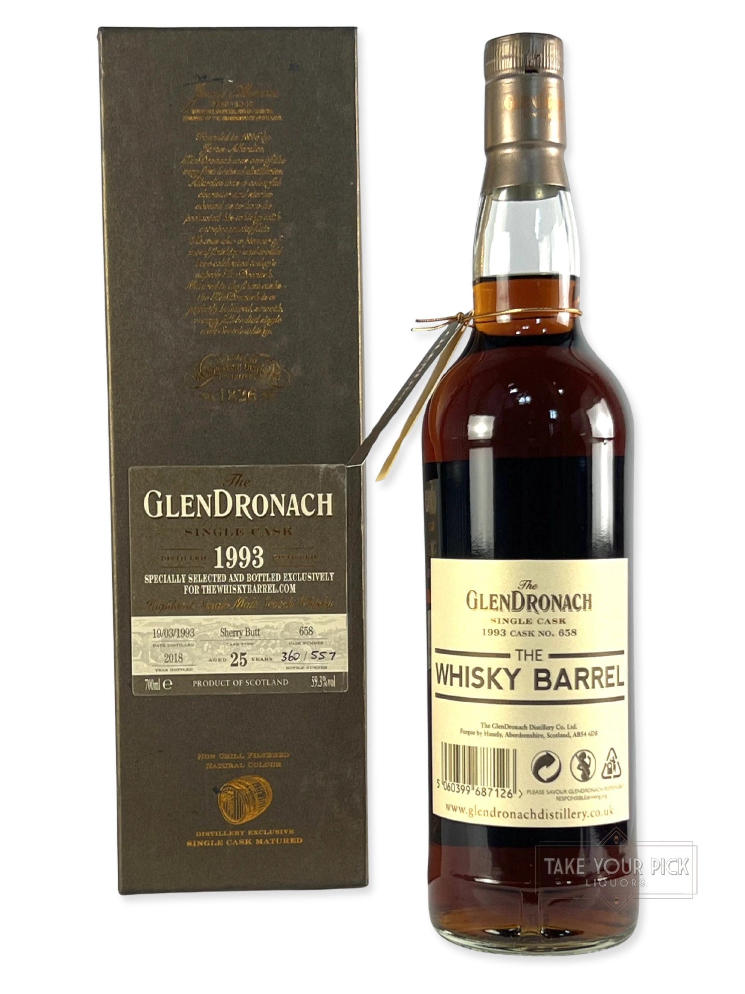 The Glendronach Single Cask 1993 25-year - 118.6 Proof