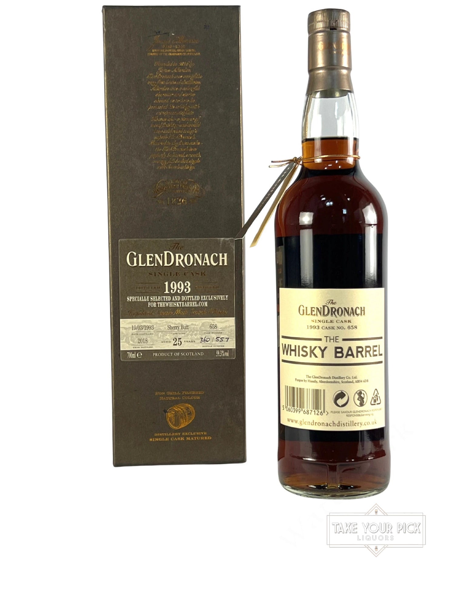 The Glendronach Single Cask 1993 25-year - 118.6 Proof